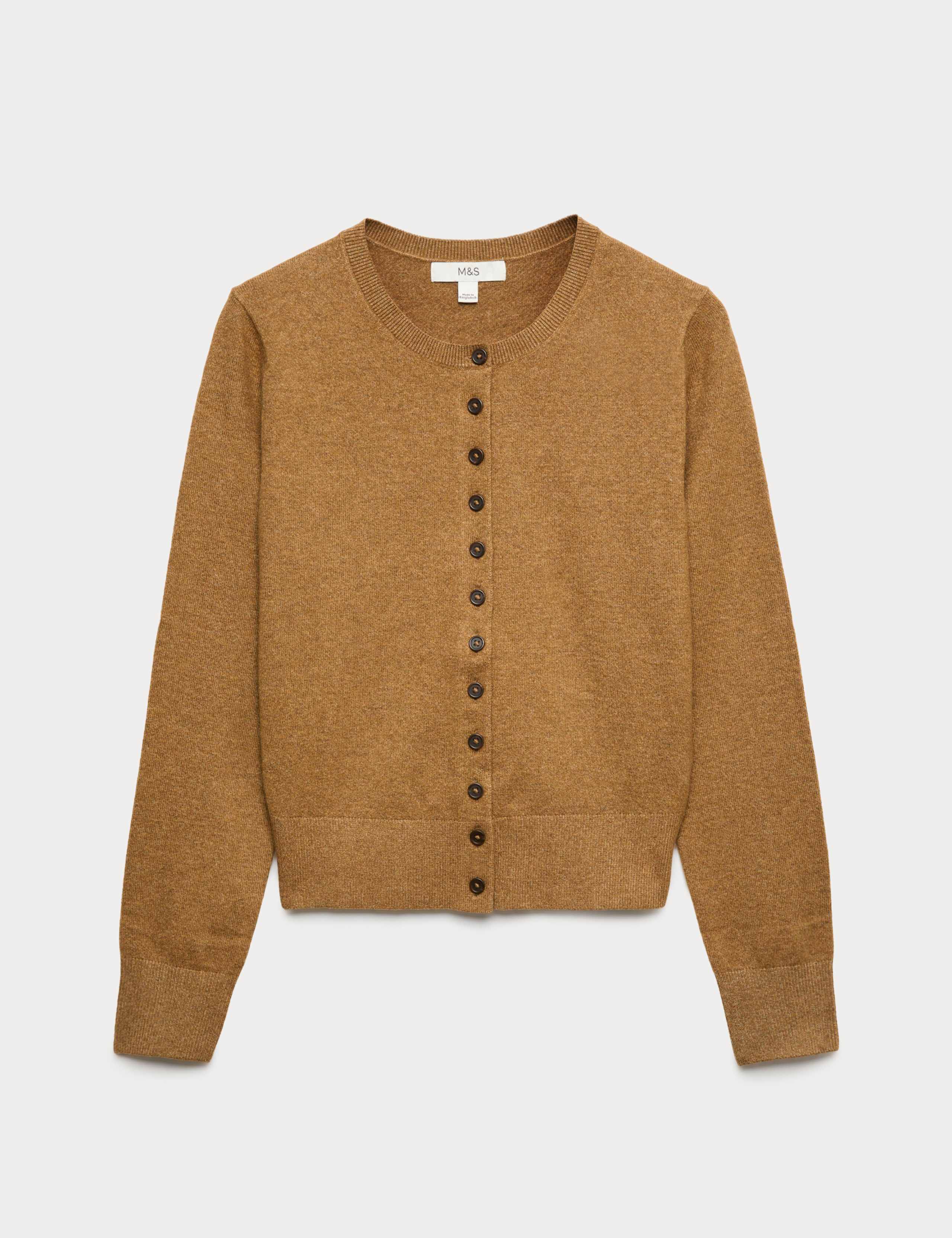 Air-Yarn Crew Neck Short Cardigan 2 of 5