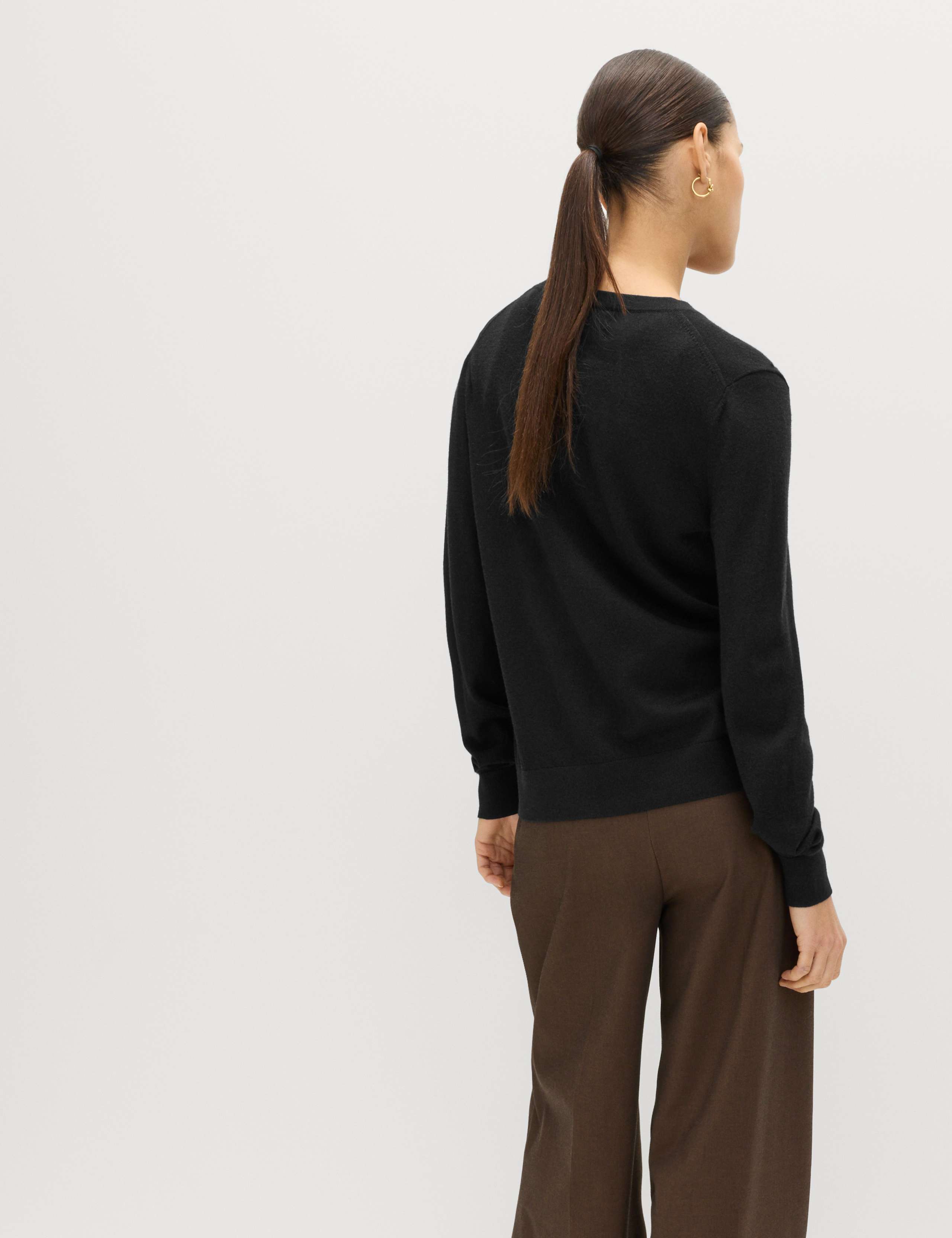 Pure Merino Wool Crew Neck Cardigan 6 of 7