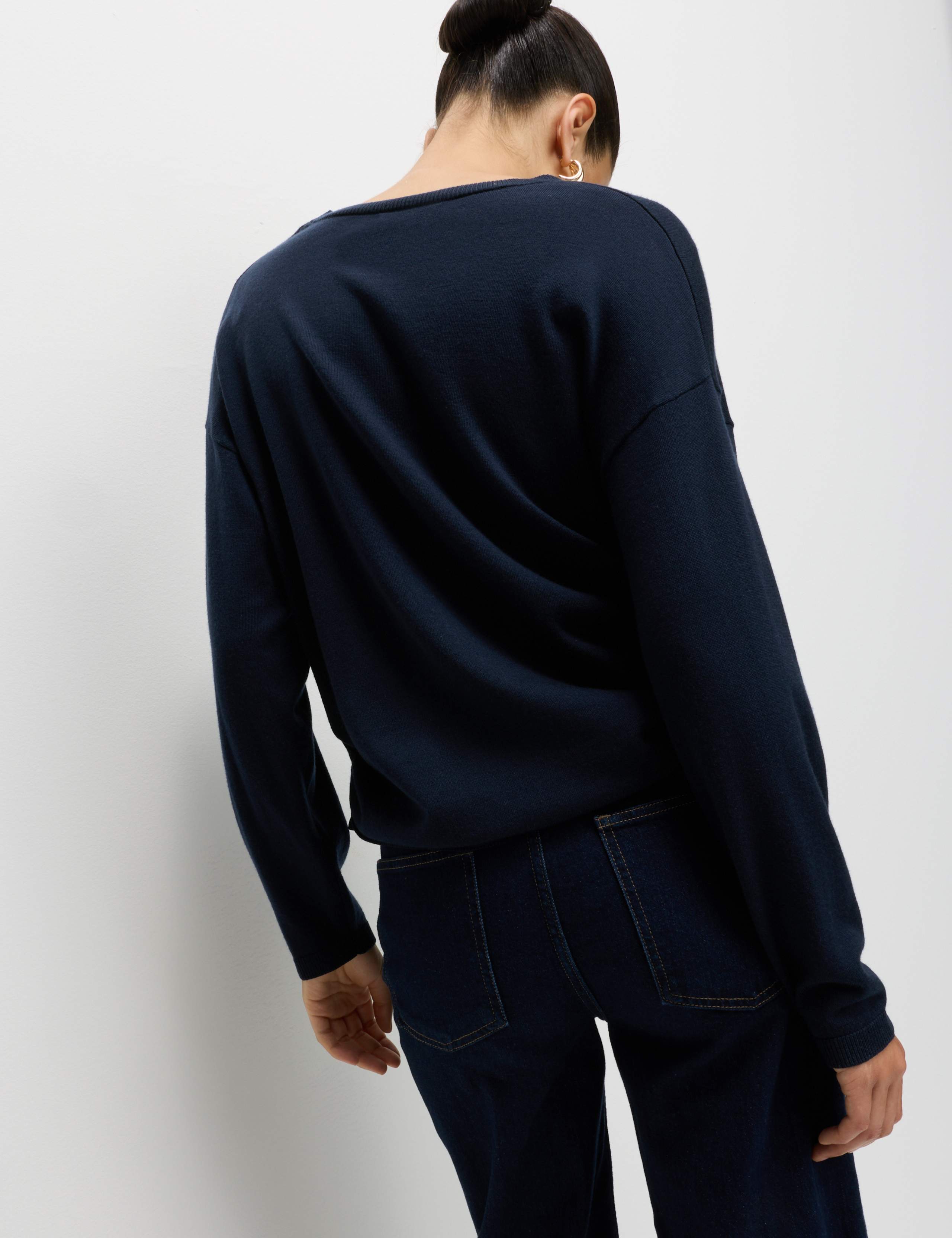 Pure Merino Wool V-Neck Jumper 6 of 7