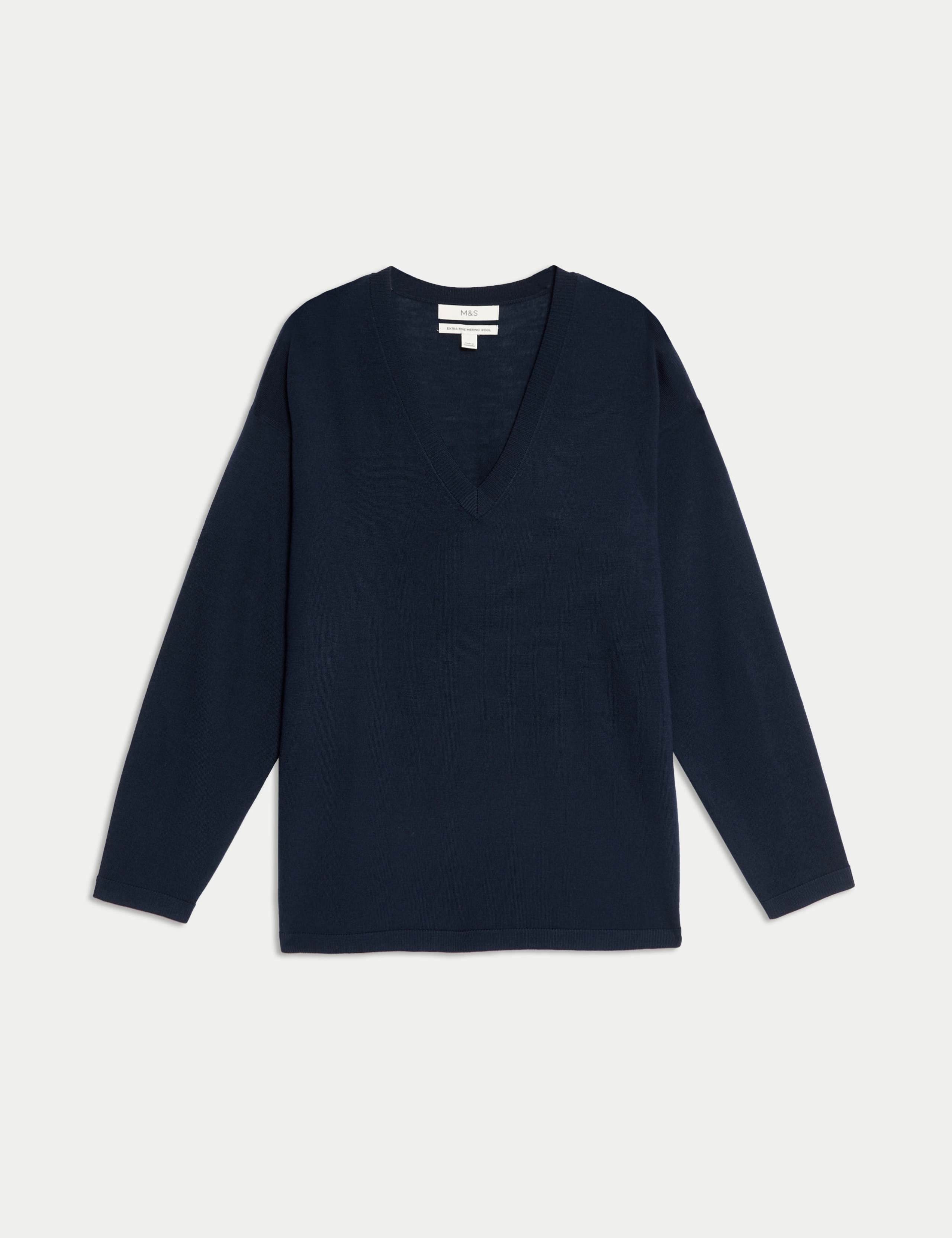 Pure Merino Wool V-Neck Jumper 2 of 7