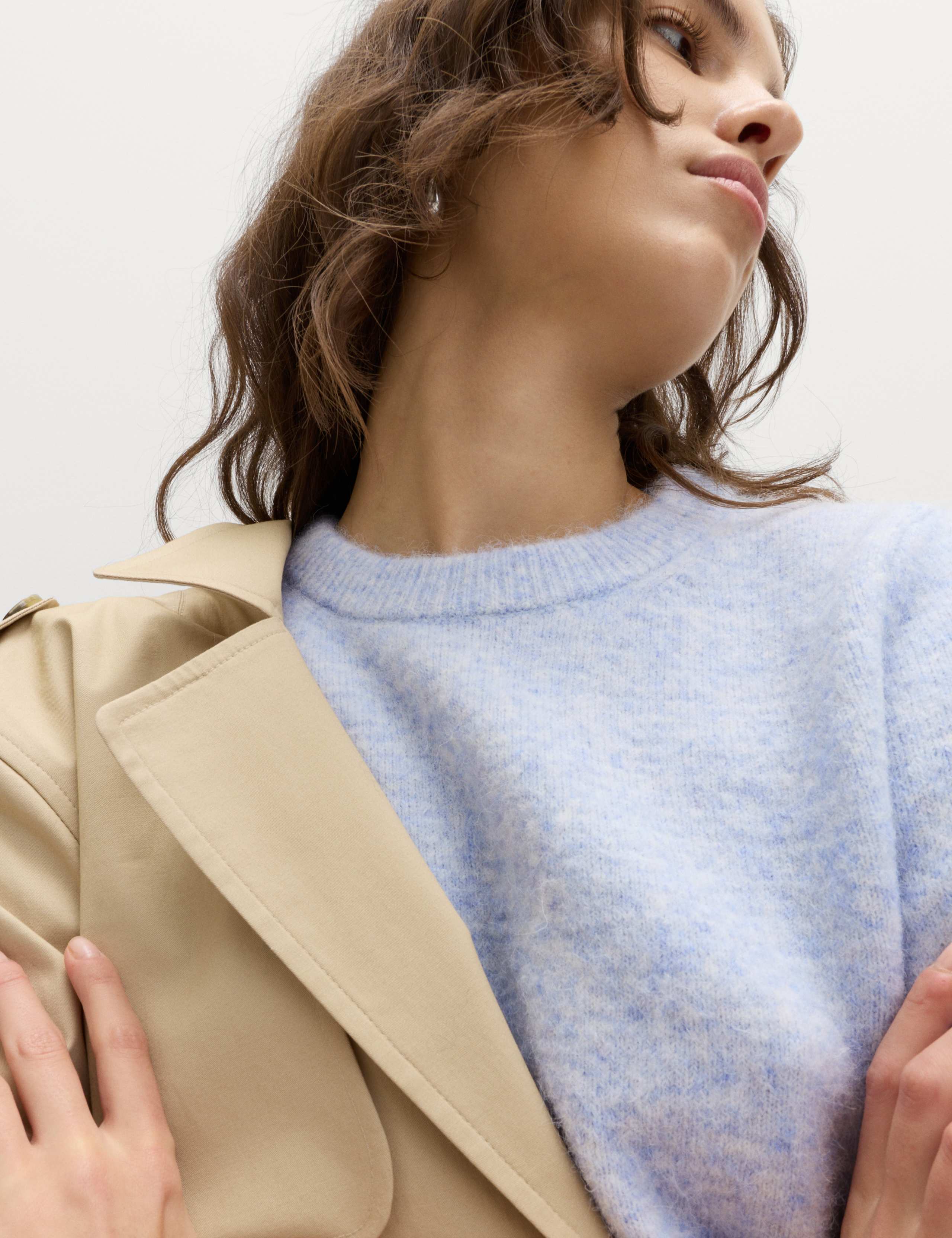 Textured Slim Fit Knitted Top with Wool 5 of 5