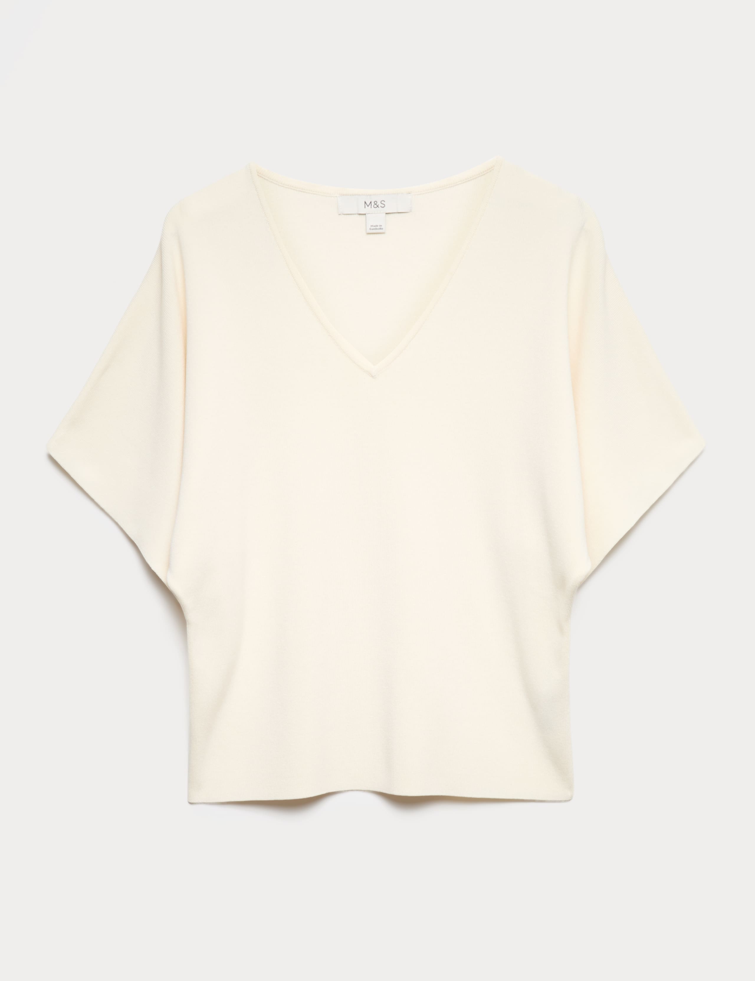 V-Neck Waisted Slim Fit Knitted Top 2 of 6