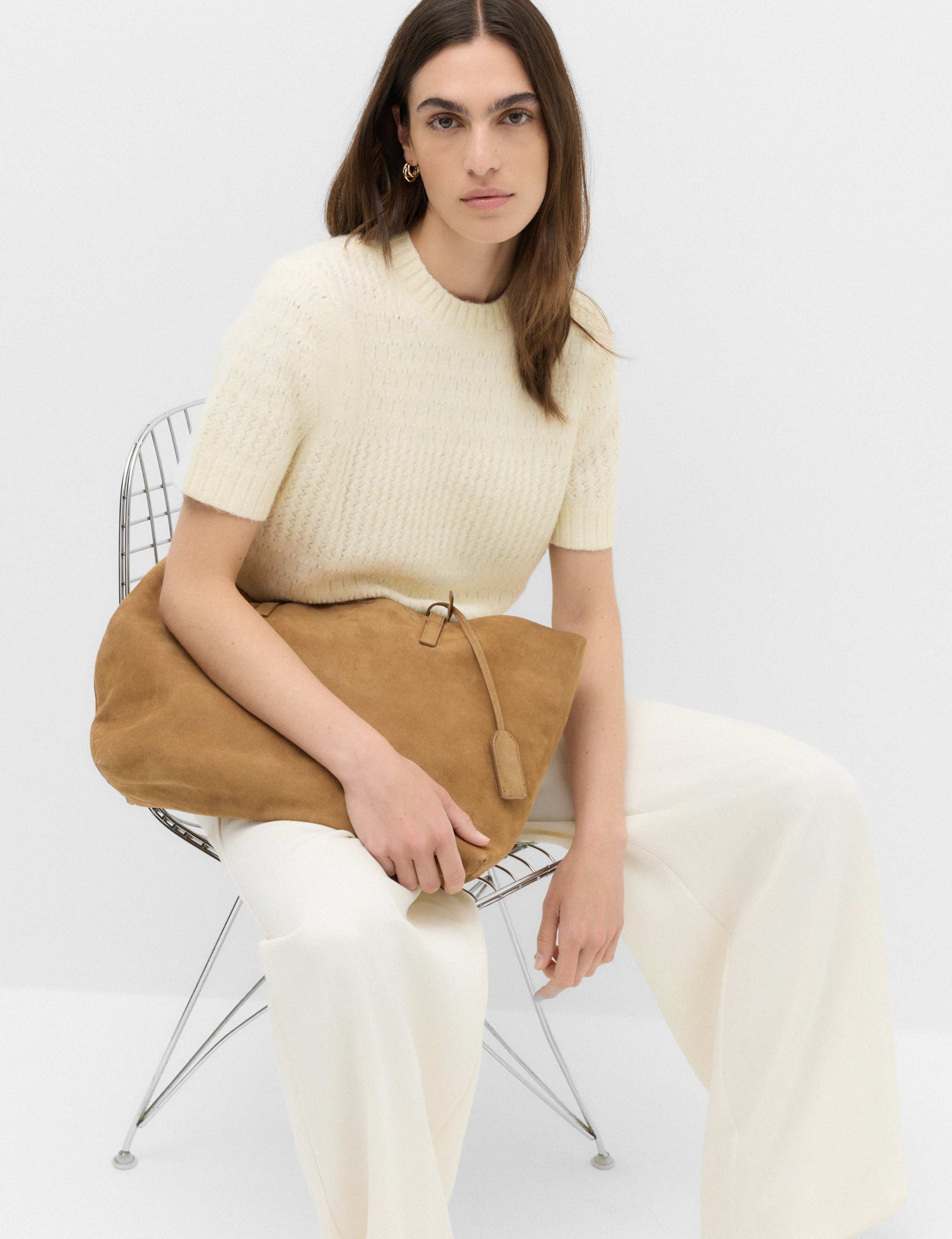 Pointelle Knitted Top With Wool 5 of 5