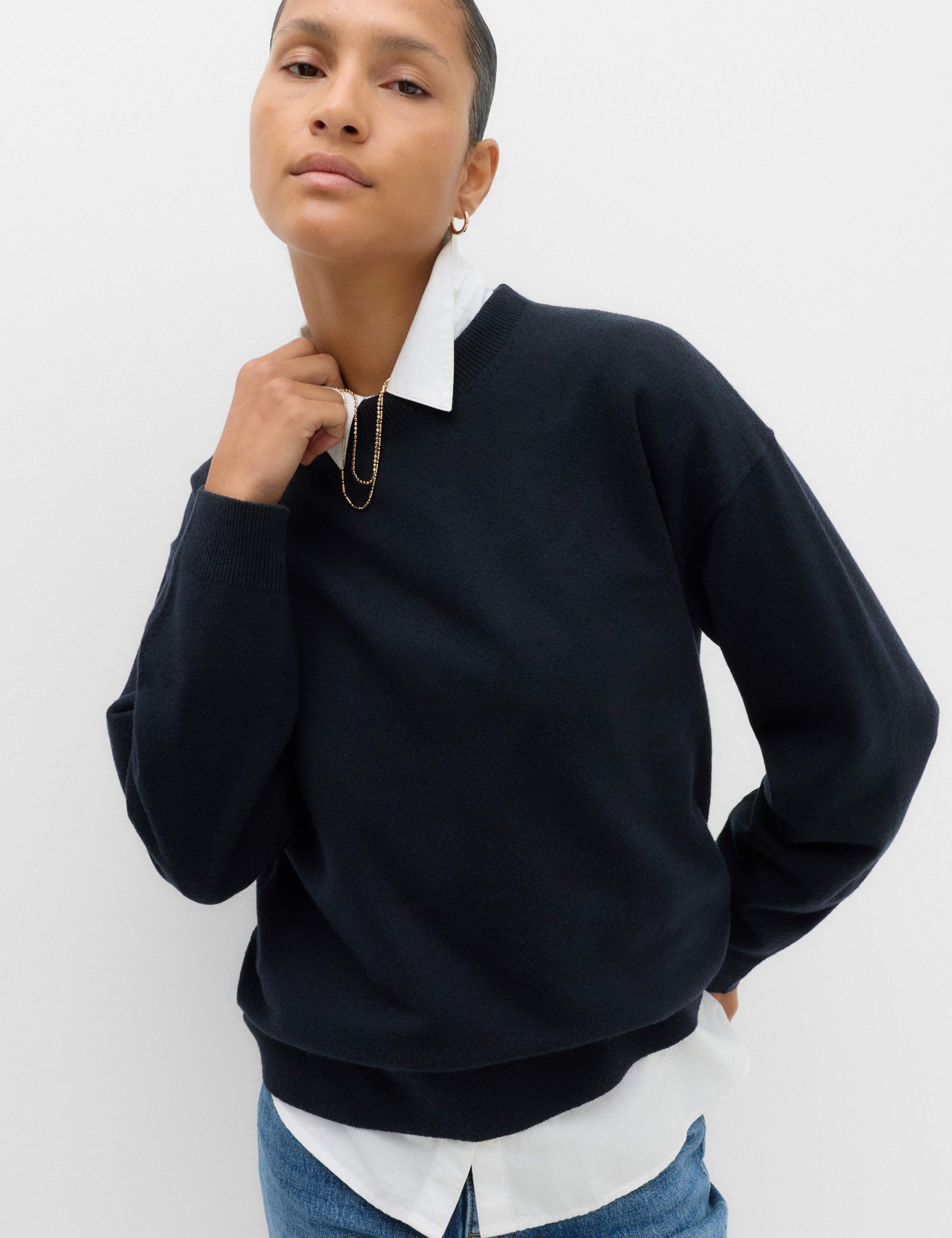 Air-Yarn Funnel Neck Relaxed Fit Jumper 3 of 6