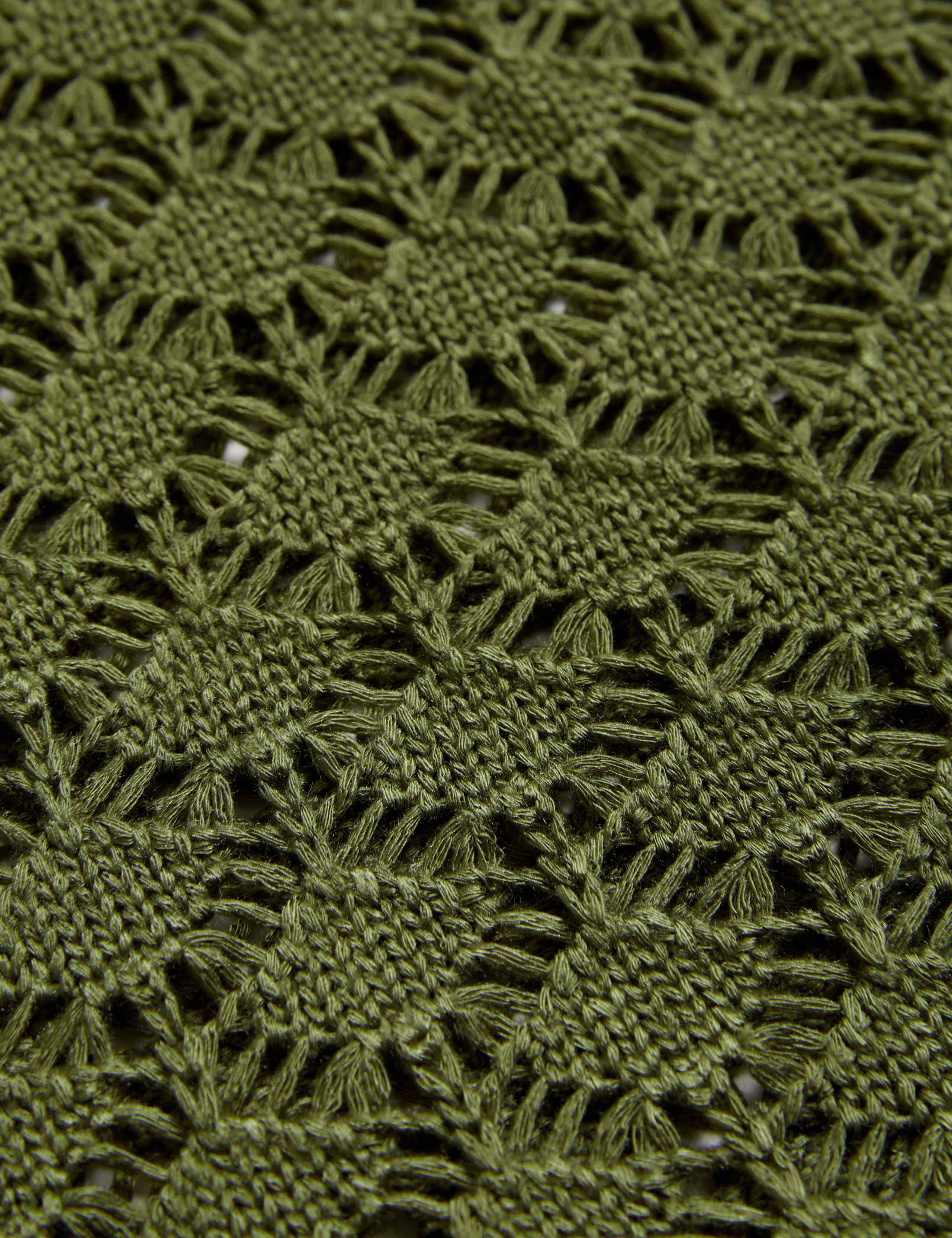 Pointelle Textured Crew Neck Knitted Top 6 of 6