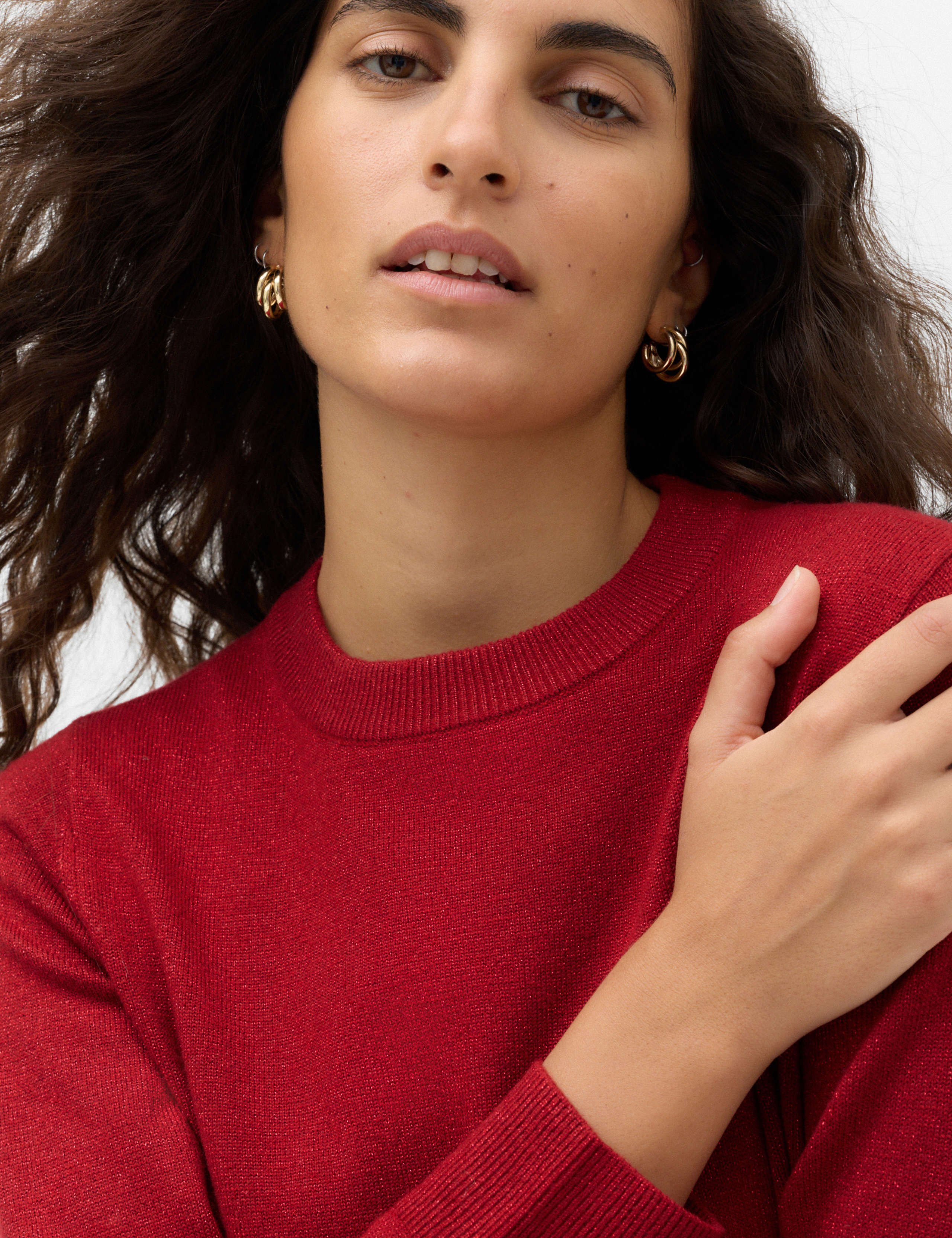 Air-Yarn Crew Neck Sparkly Jumper 3 of 5