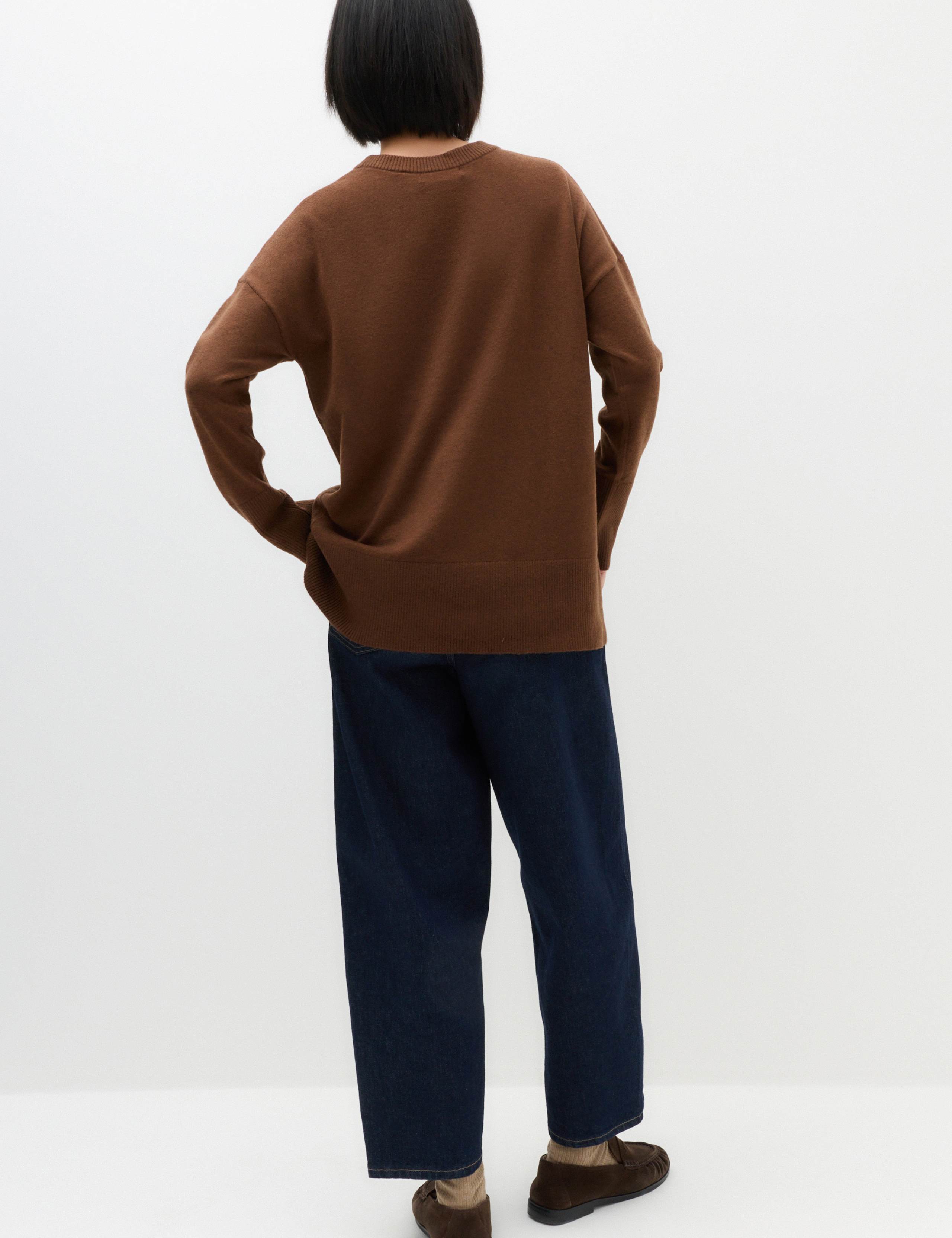 Air-Yarn Oversized Longline Jumper 3 of 6