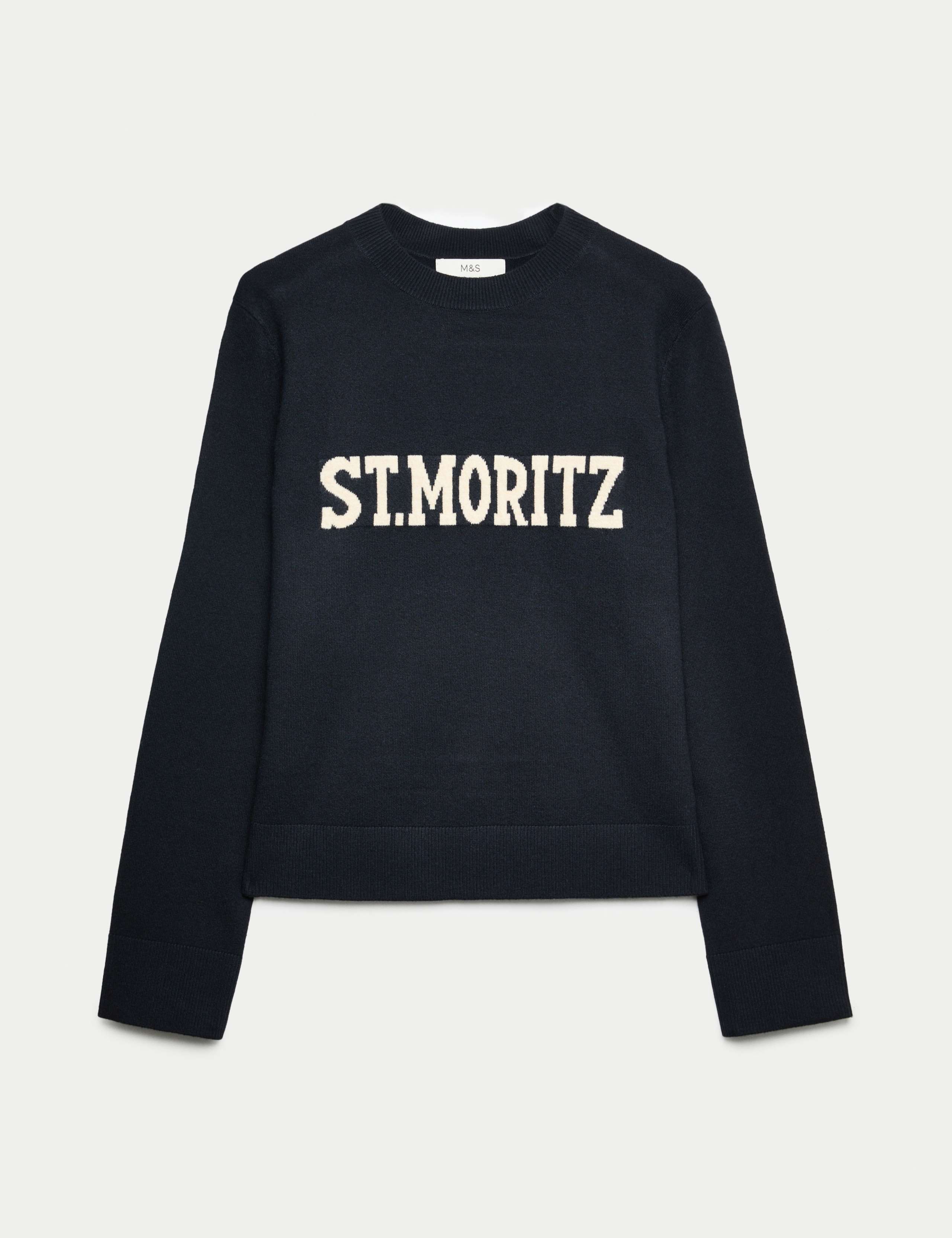 Air-Yarn Slogan Crew Neck Jumper 2 of 5