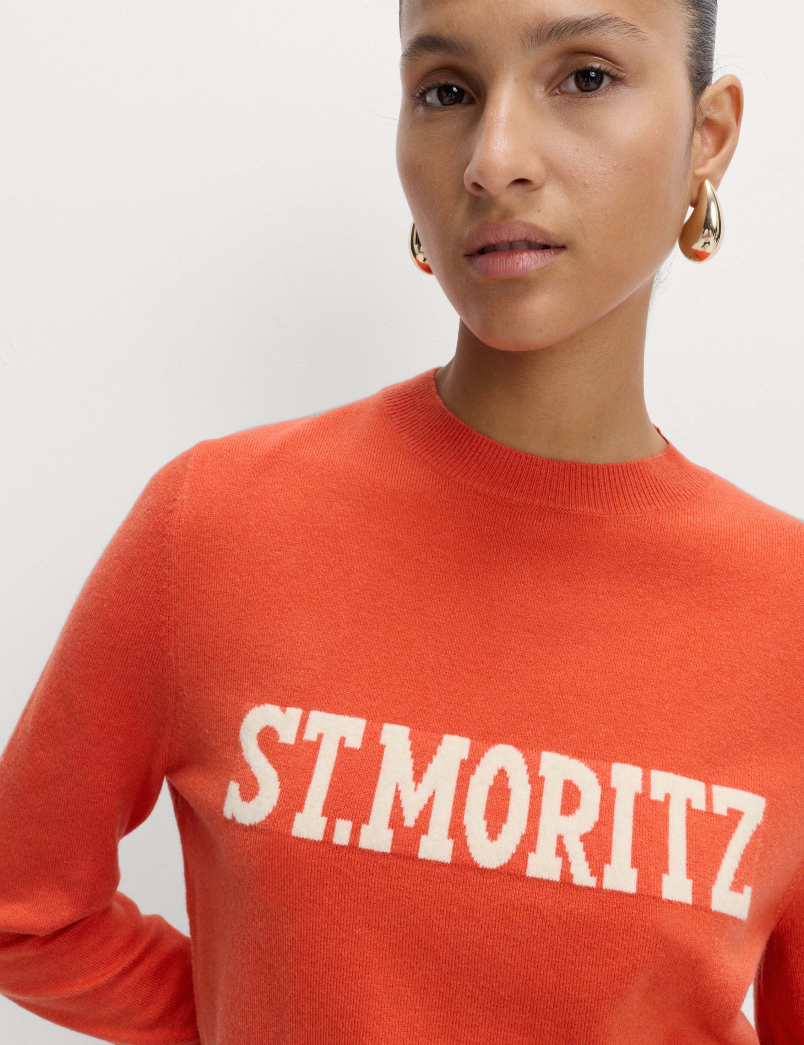 Air-Yarn Slogan Crew Neck Jumper 1 of 5