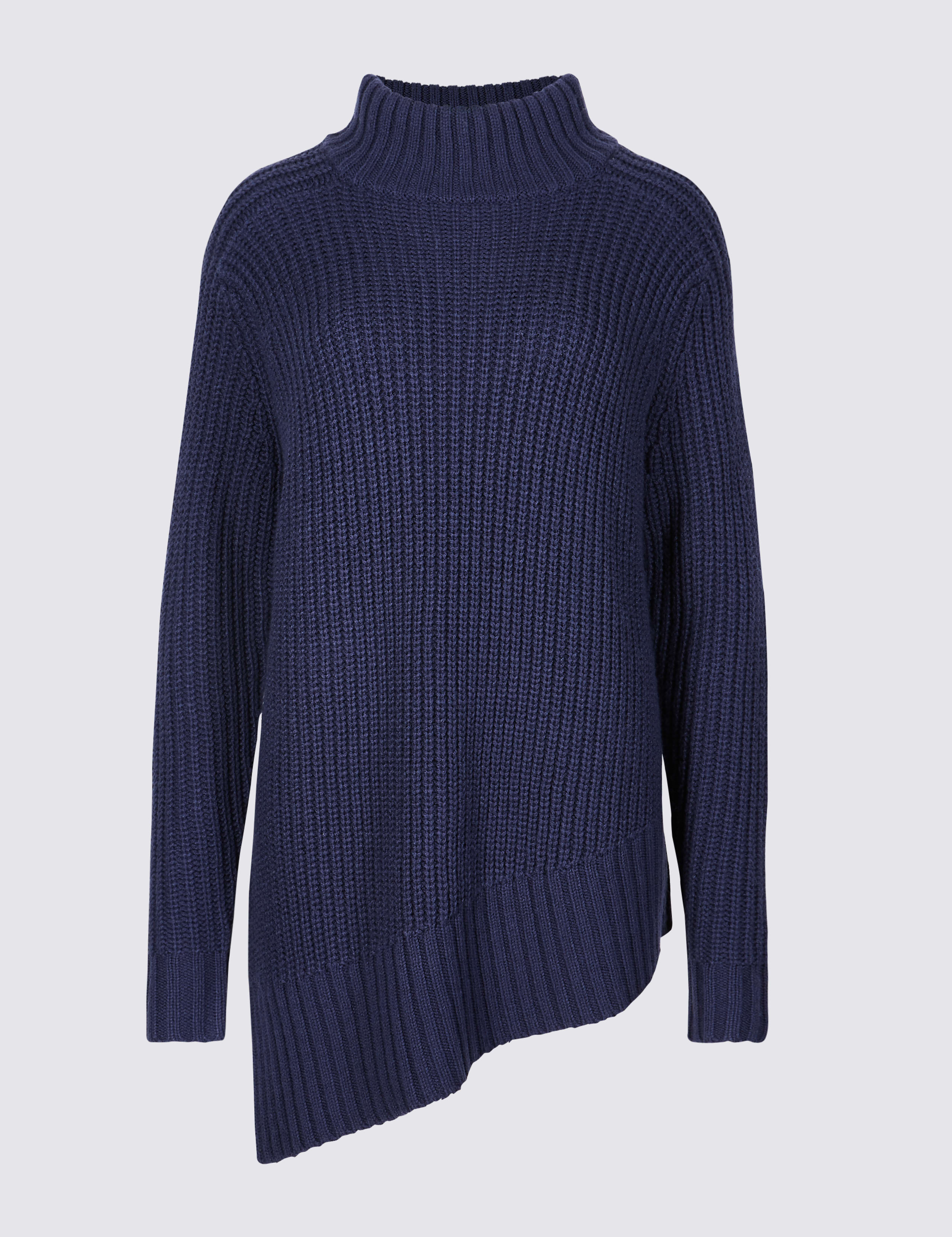Textured Funnel Neck Longline Jumper 2 of 5