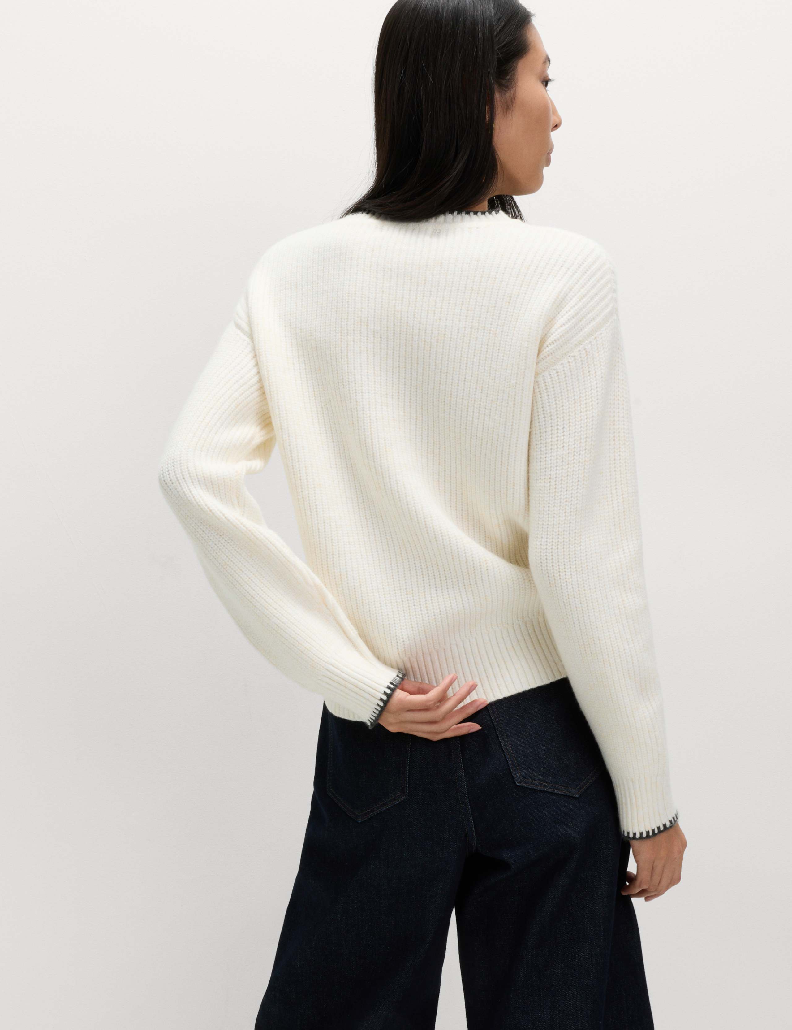 Cloud-Yarn Crew Neck Whipstitch Jumper 5 of 5