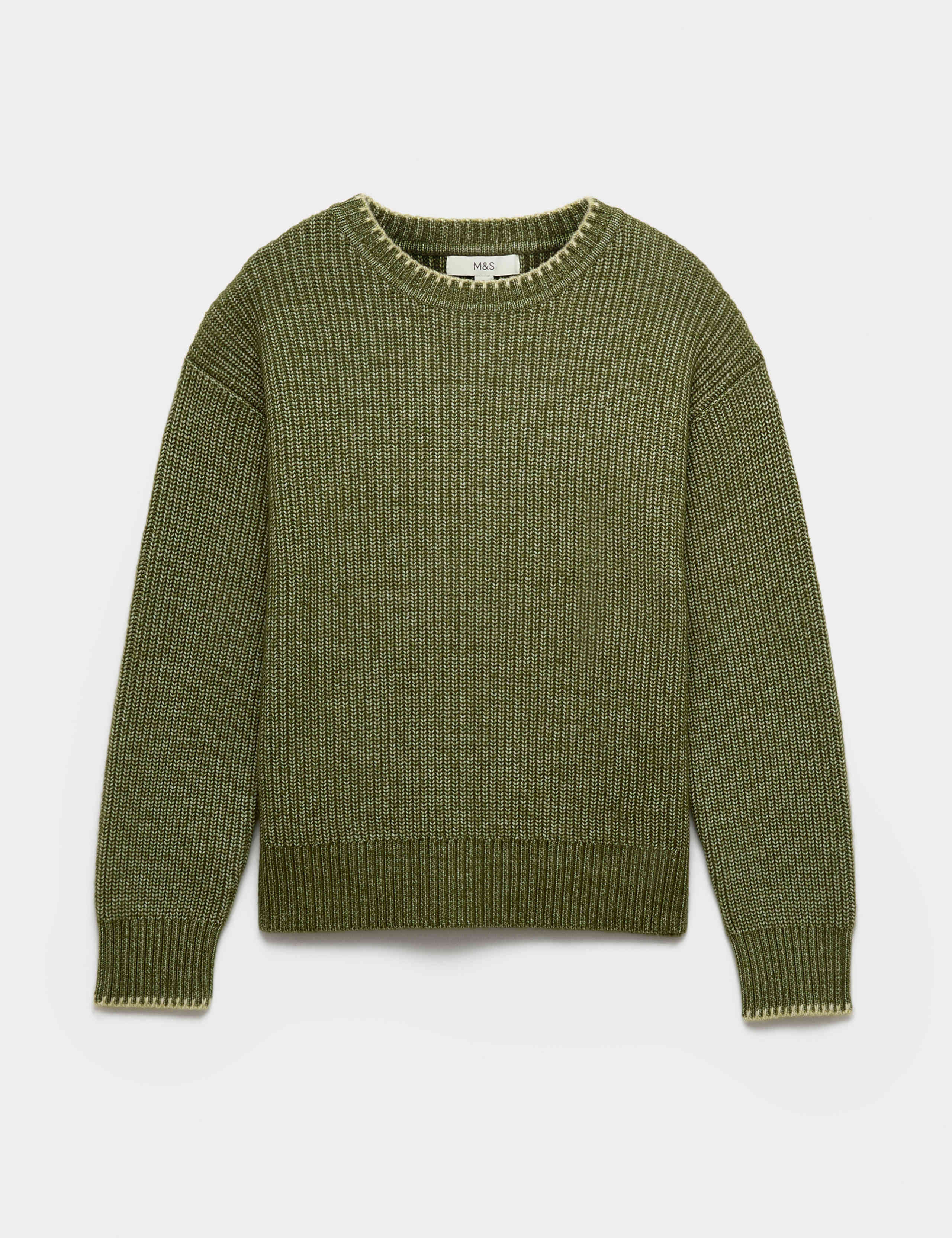 Cloud-Yarn Crew Neck Whipstitch Jumper 2 of 5