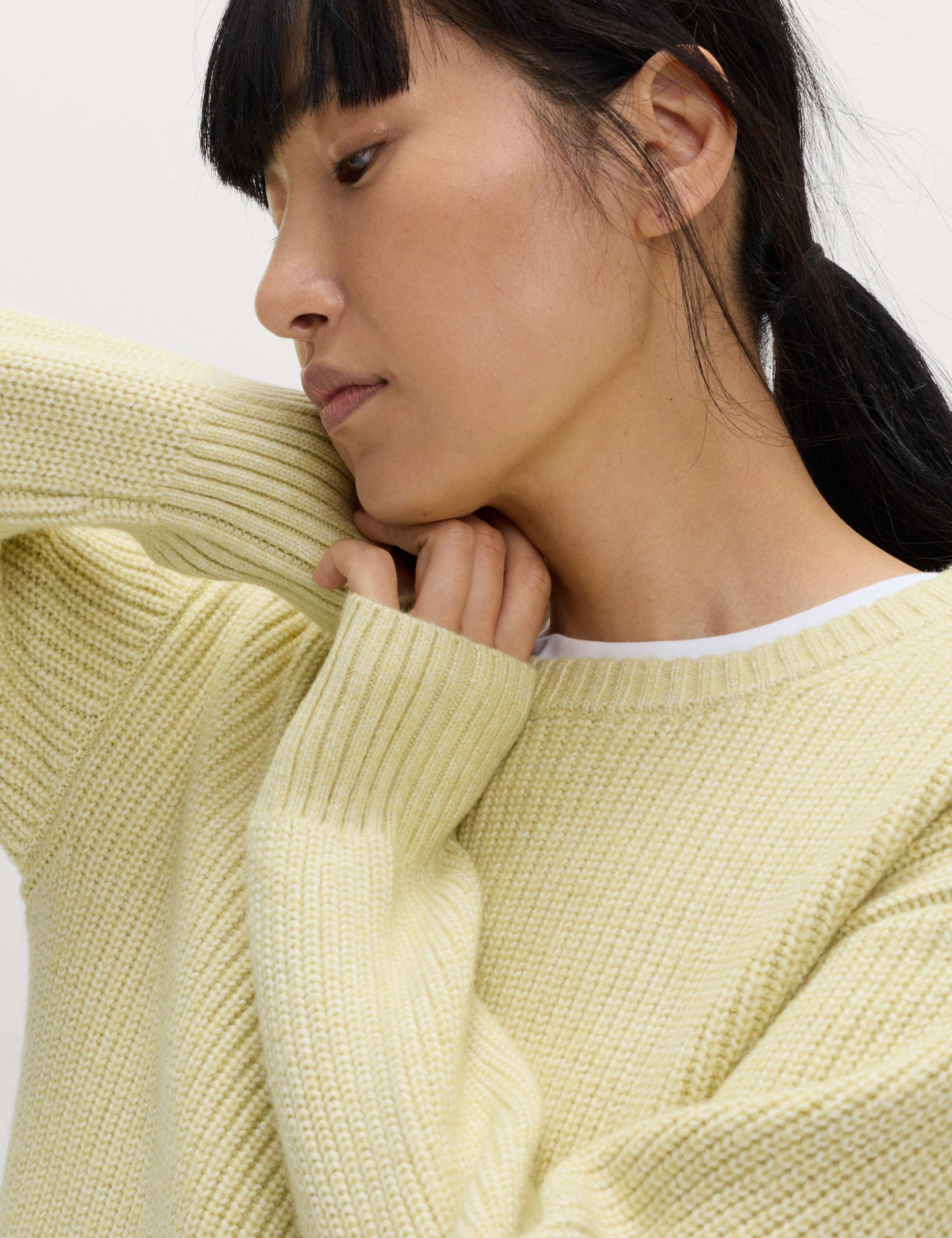 Cloud-Yarn Ribbed Crew Neck Jumper 3 of 5