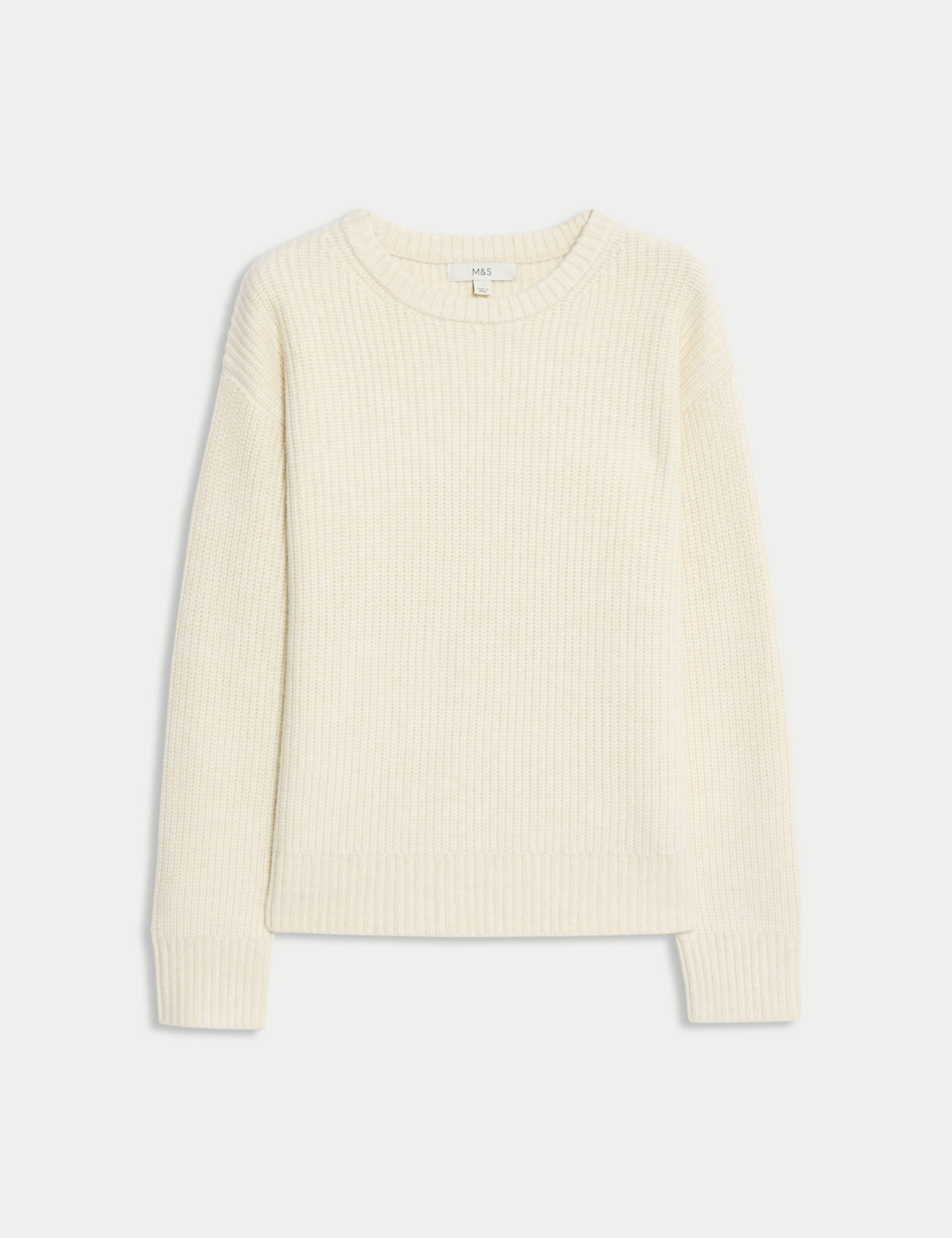 Cloud-Yarn Ribbed Crew Neck Jumper 2 of 6