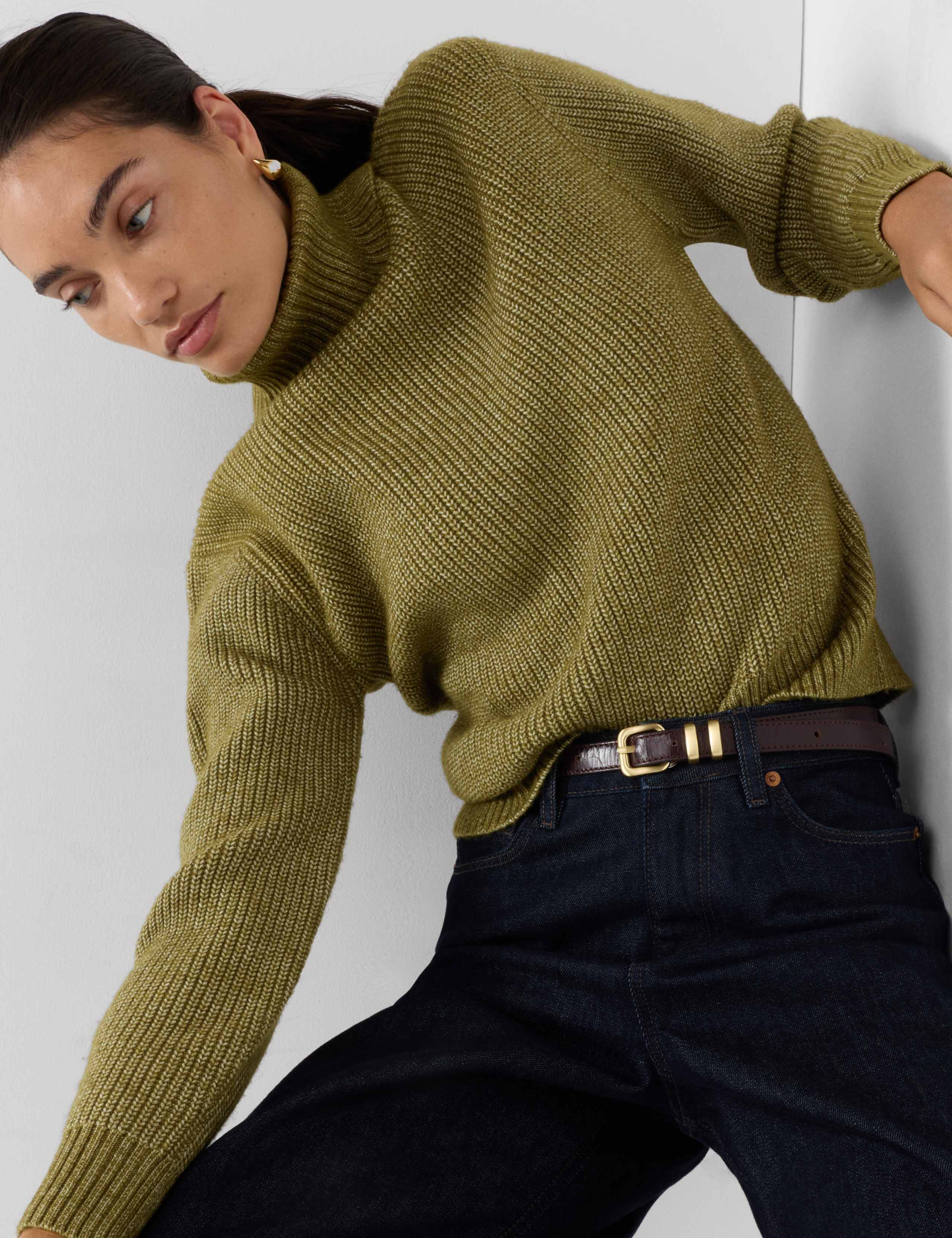 Cloud-yarn Ribbed Roll Neck Jumper 4 of 6