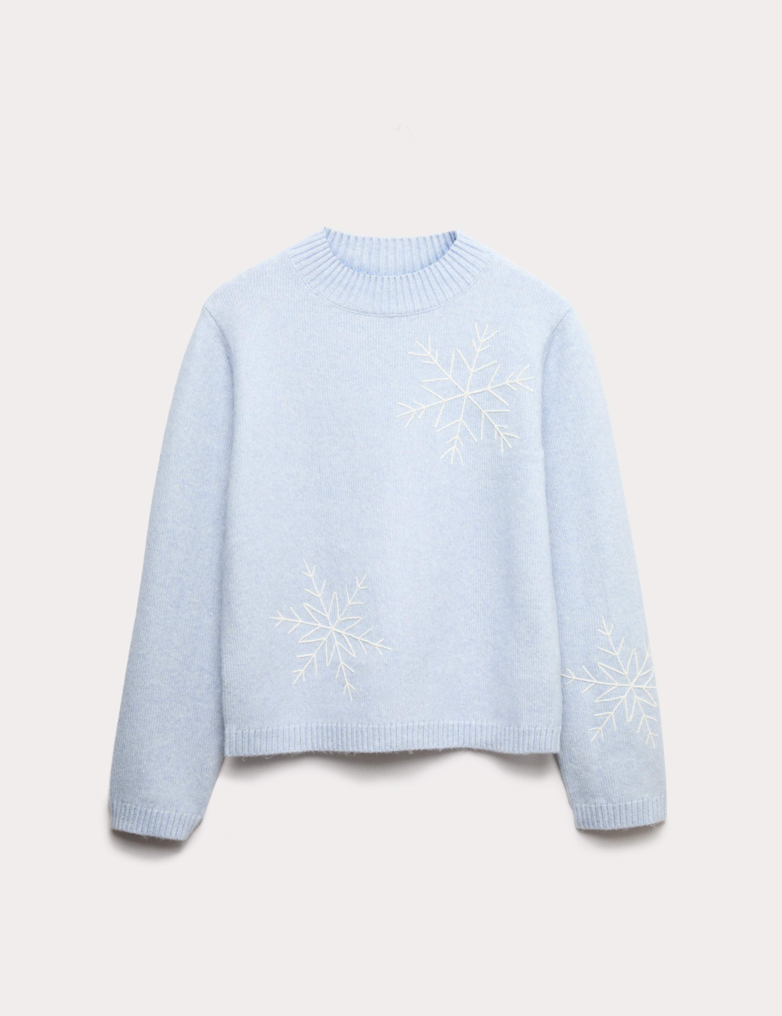 Cloud-Yarn Embroidered Crew Neck Jumper 2 of 6