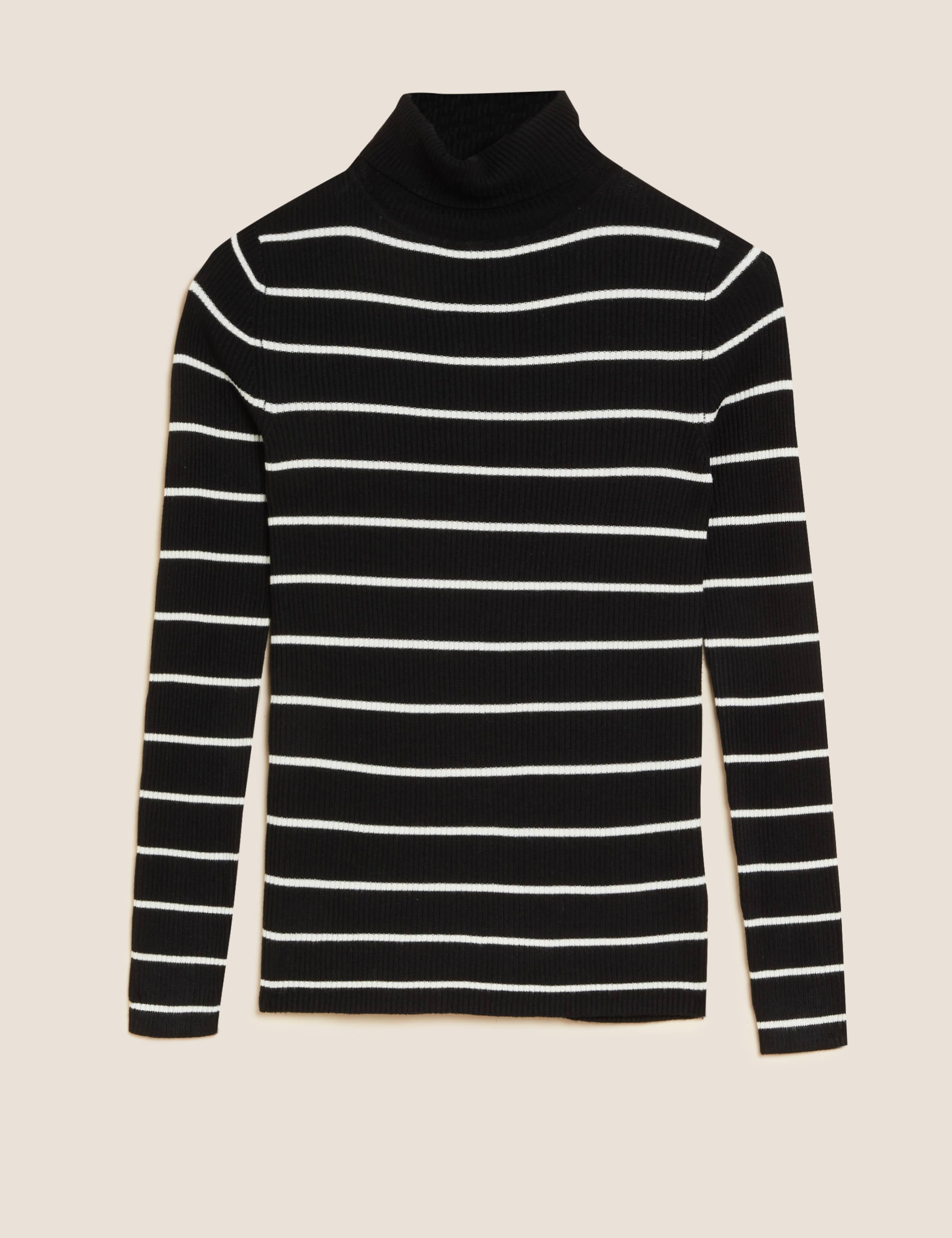 Striped Ribbed Roll Neck Jumper 2 of 7