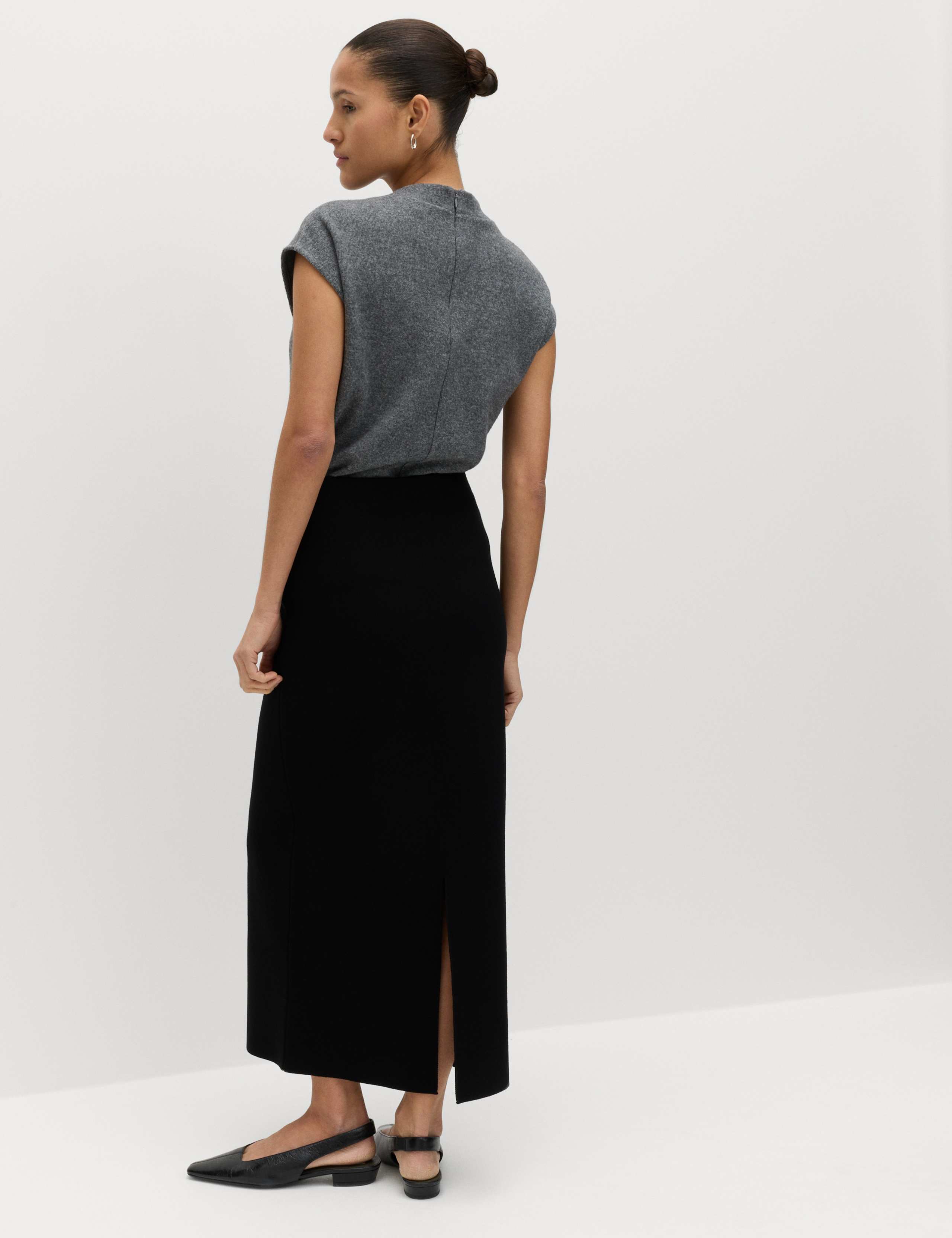 Knitted Midaxi Column Skirt 5 of 5