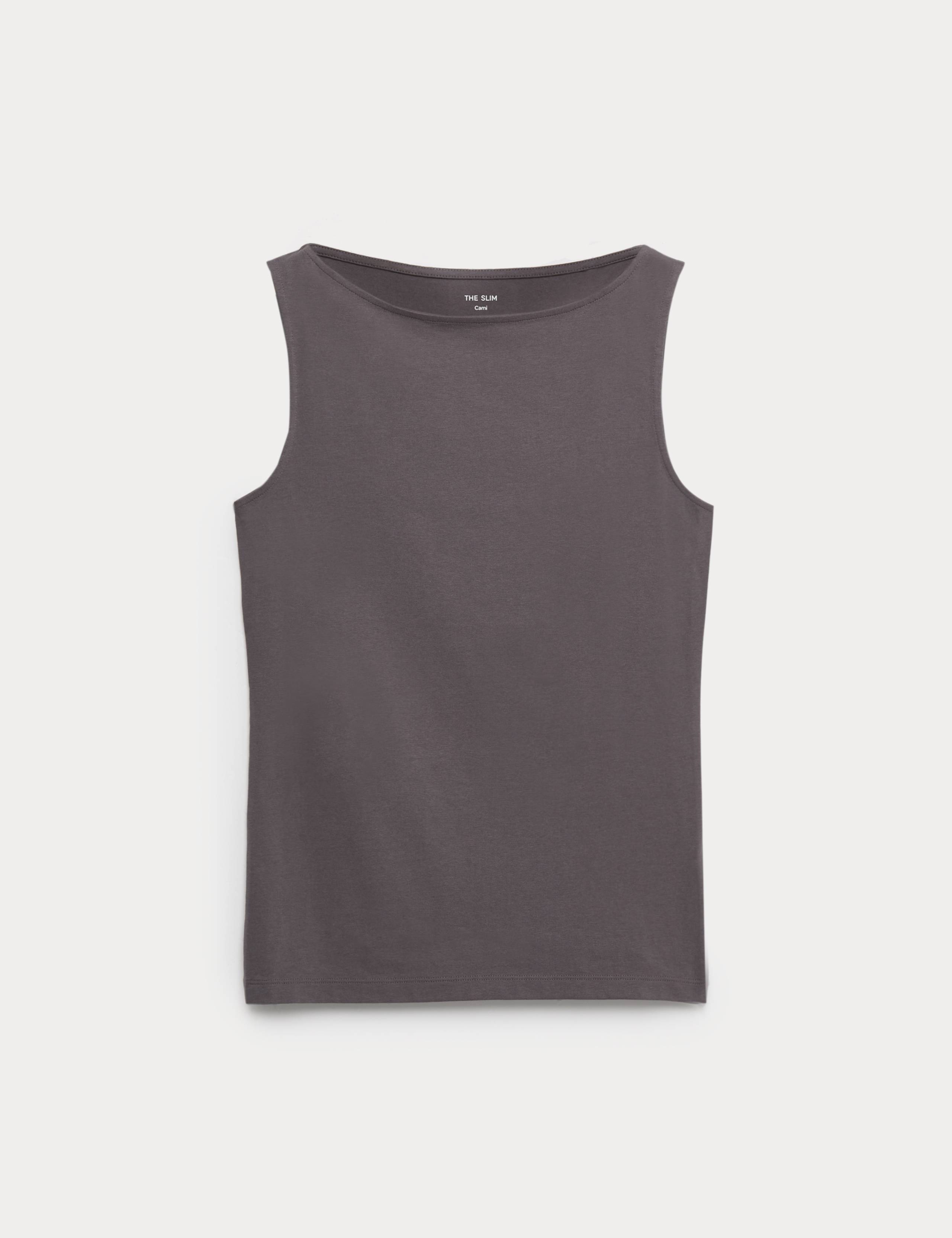 Cotton Rich Slash Neck Slim Fit Vest 2 of 4