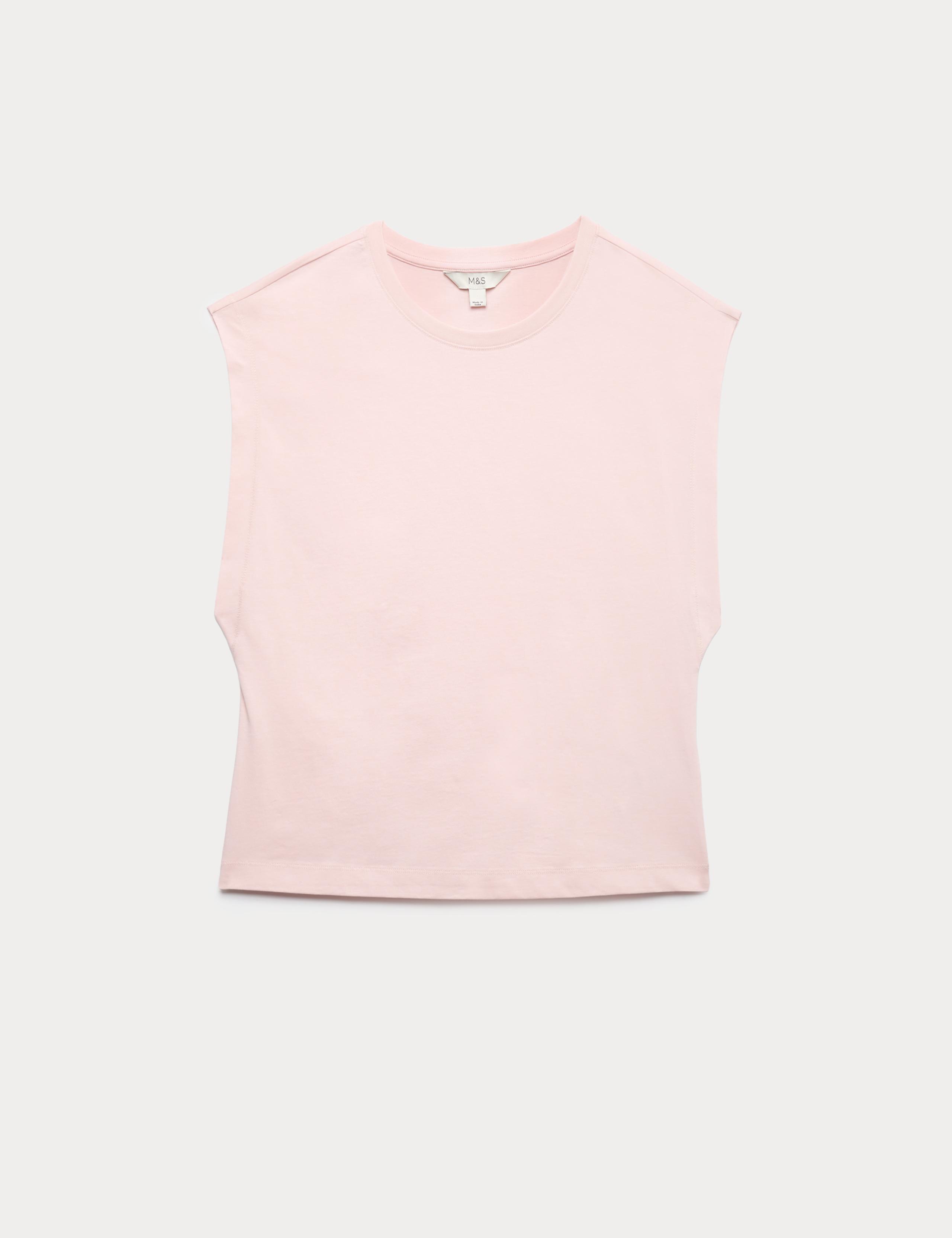 Pure Cotton Cap Sleeve T-Shirt 2 of 5