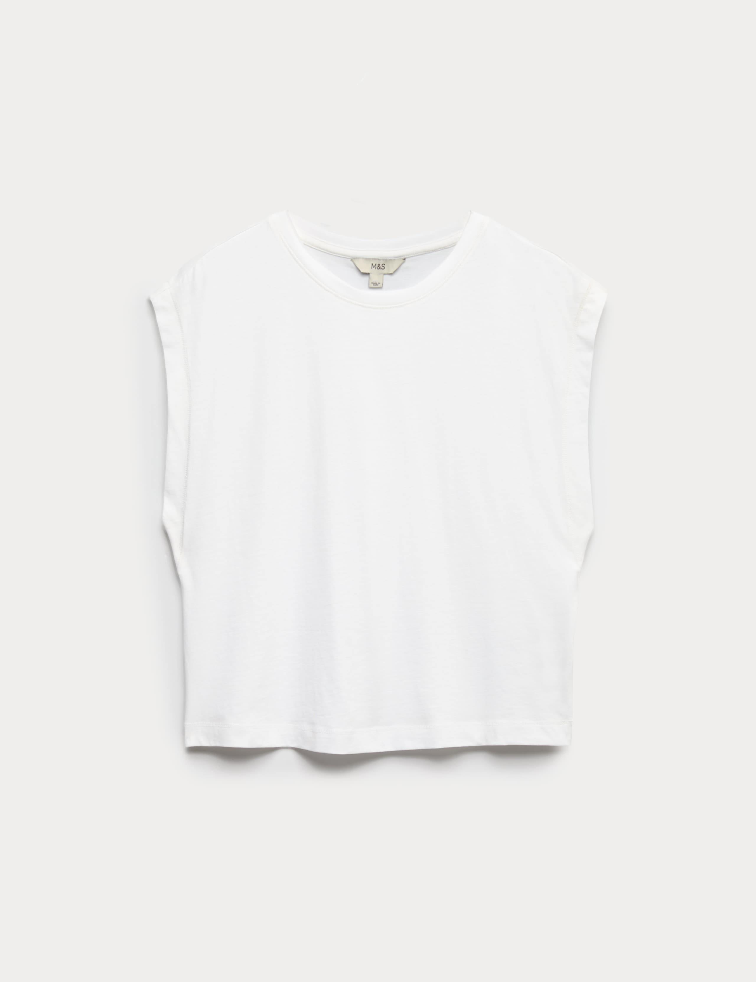 Pure Cotton Cap Sleeve T-Shirt 2 of 6