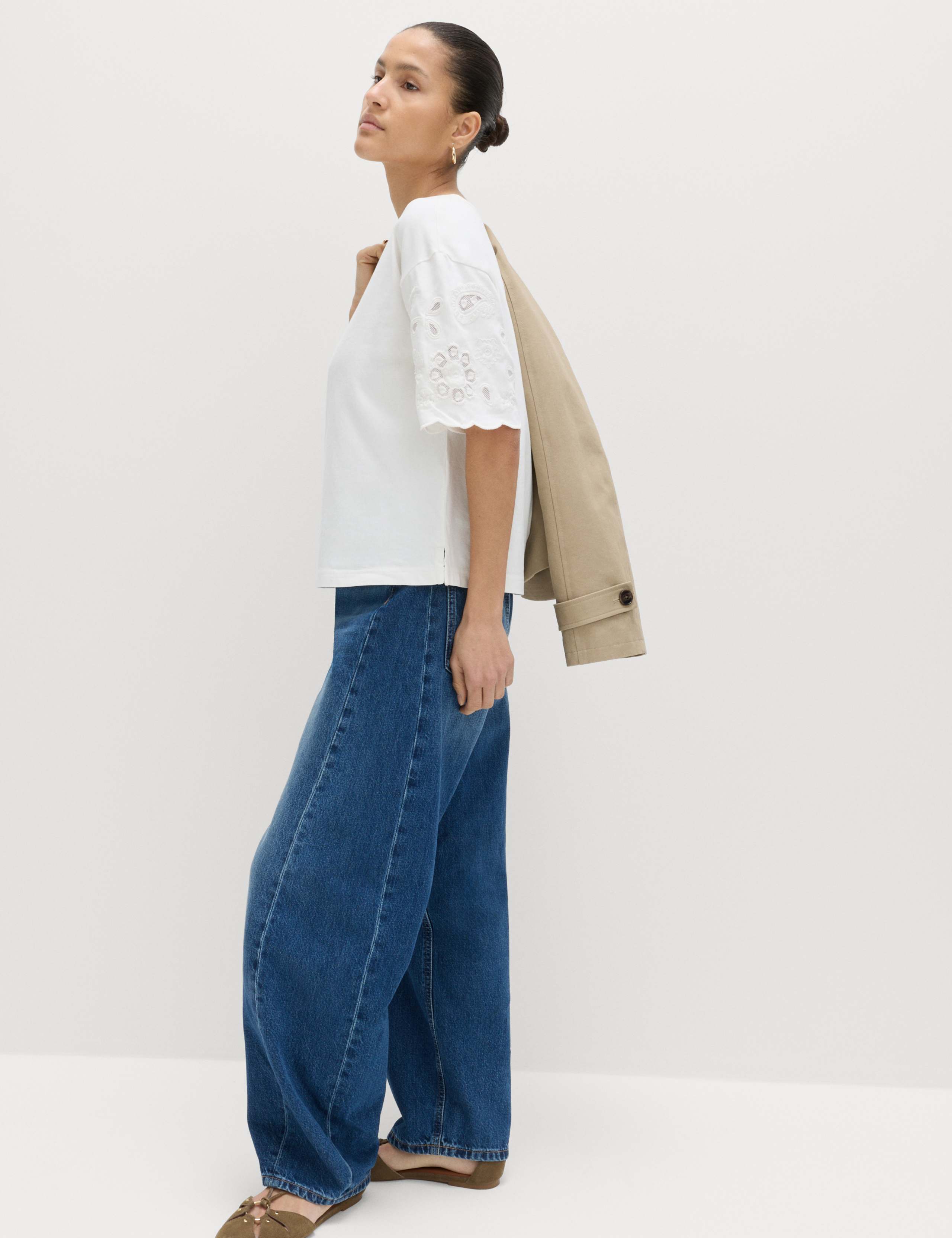 2 Pack Pure Cotton Broderie Tops 3 of 5