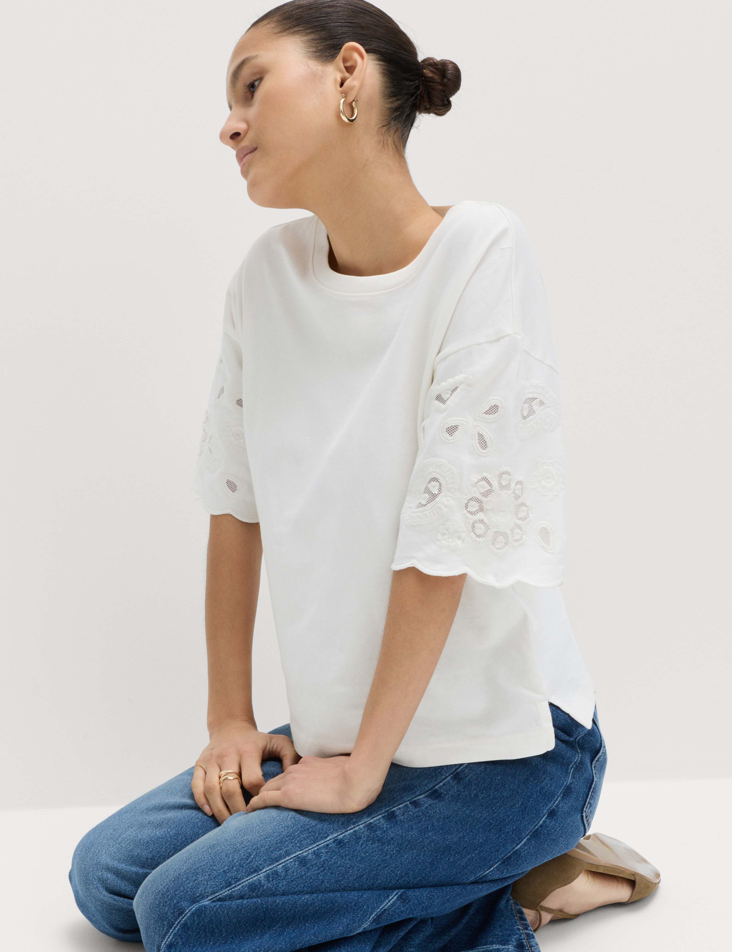 2 Pack Pure Cotton Broderie Tops 5 of 5