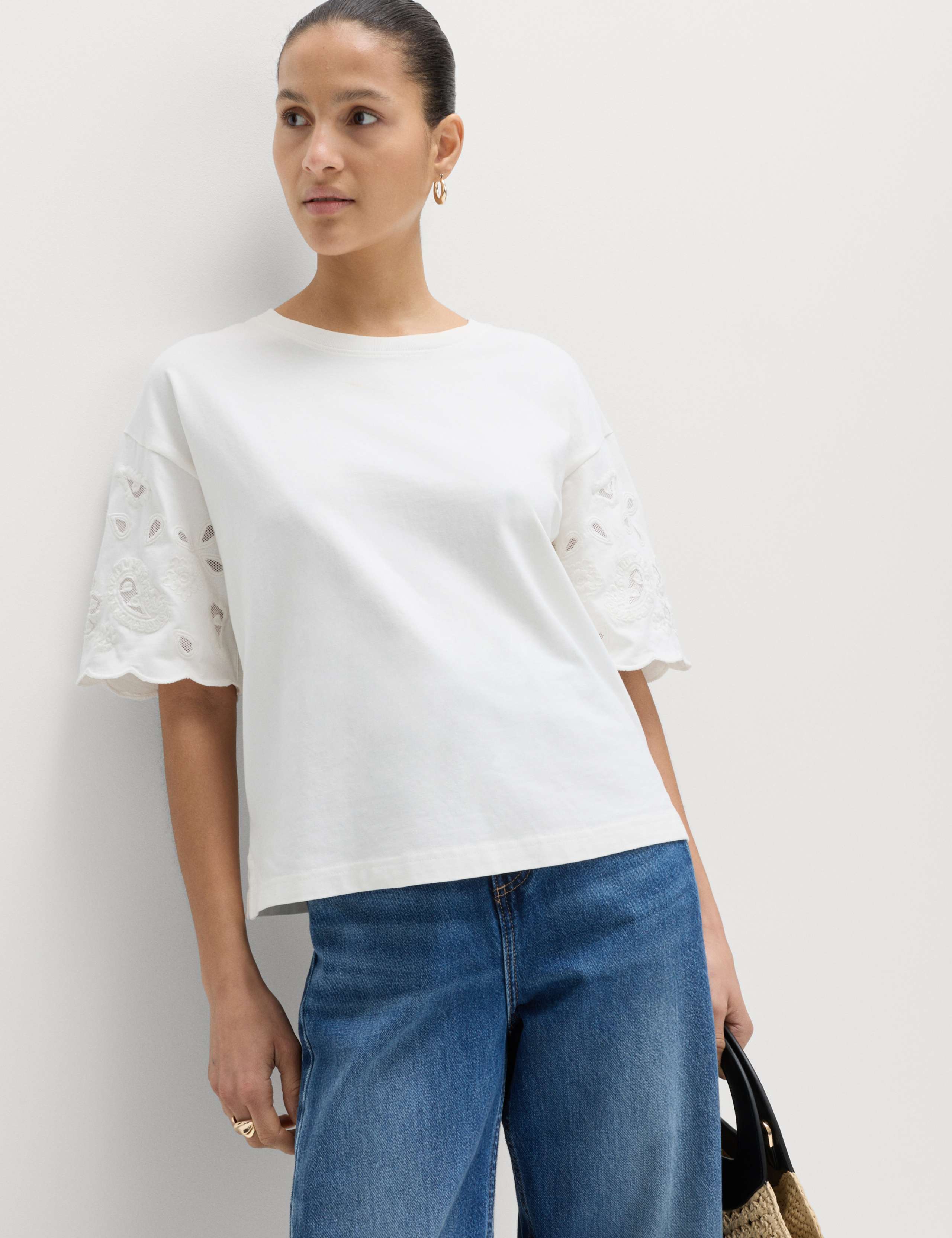 2 Pack Pure Cotton Broderie Tops 2 of 5