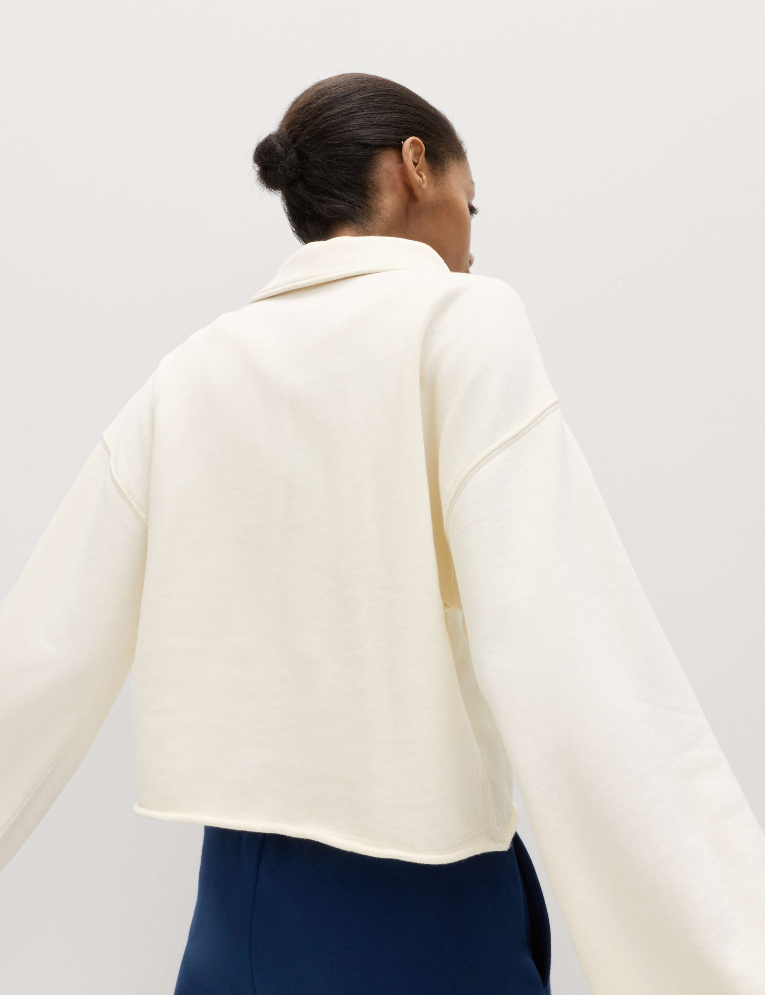 Pure Cotton Henley Sweatshirt 4 of 5