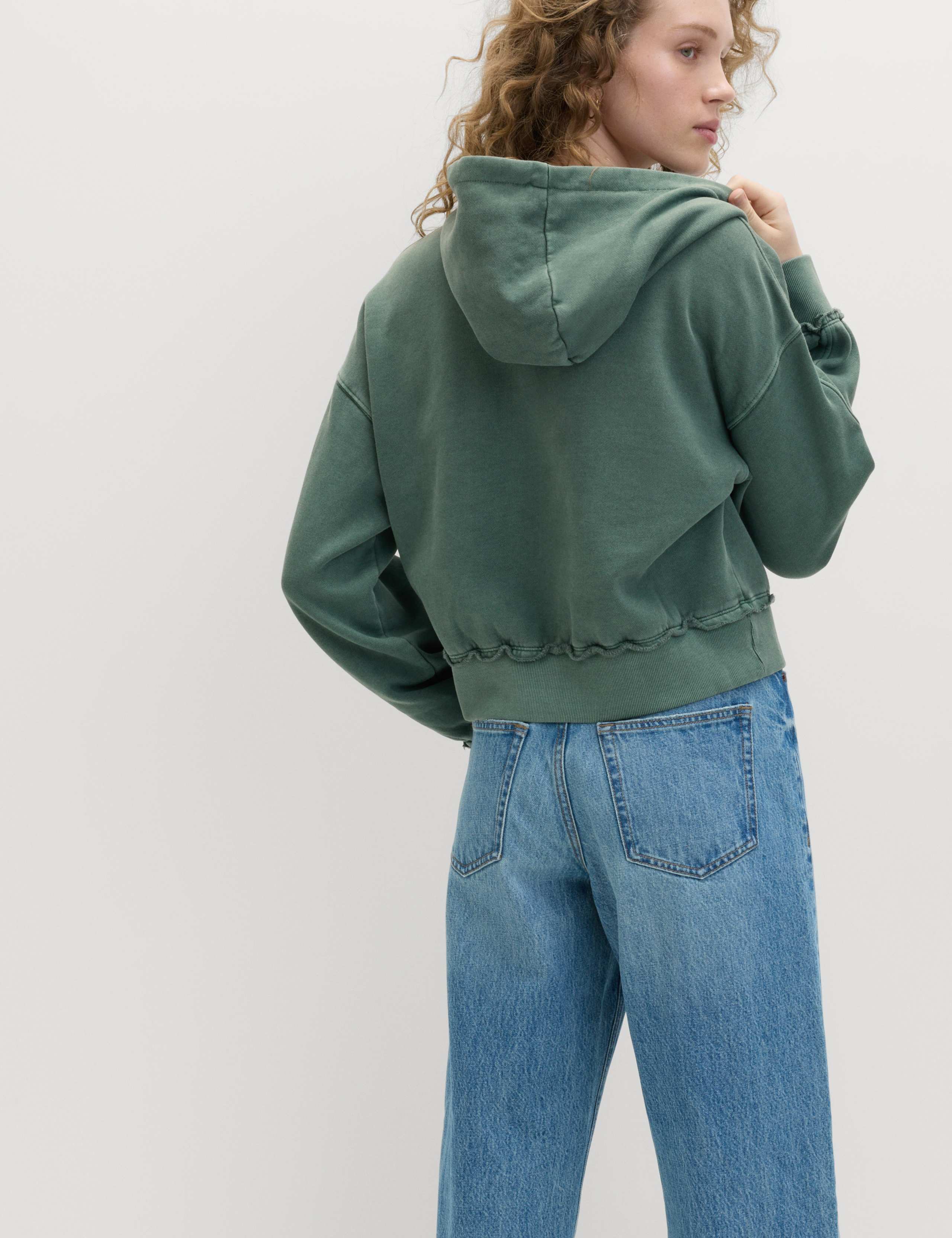 Pure Cotton Textured Hoodie 1 of 5