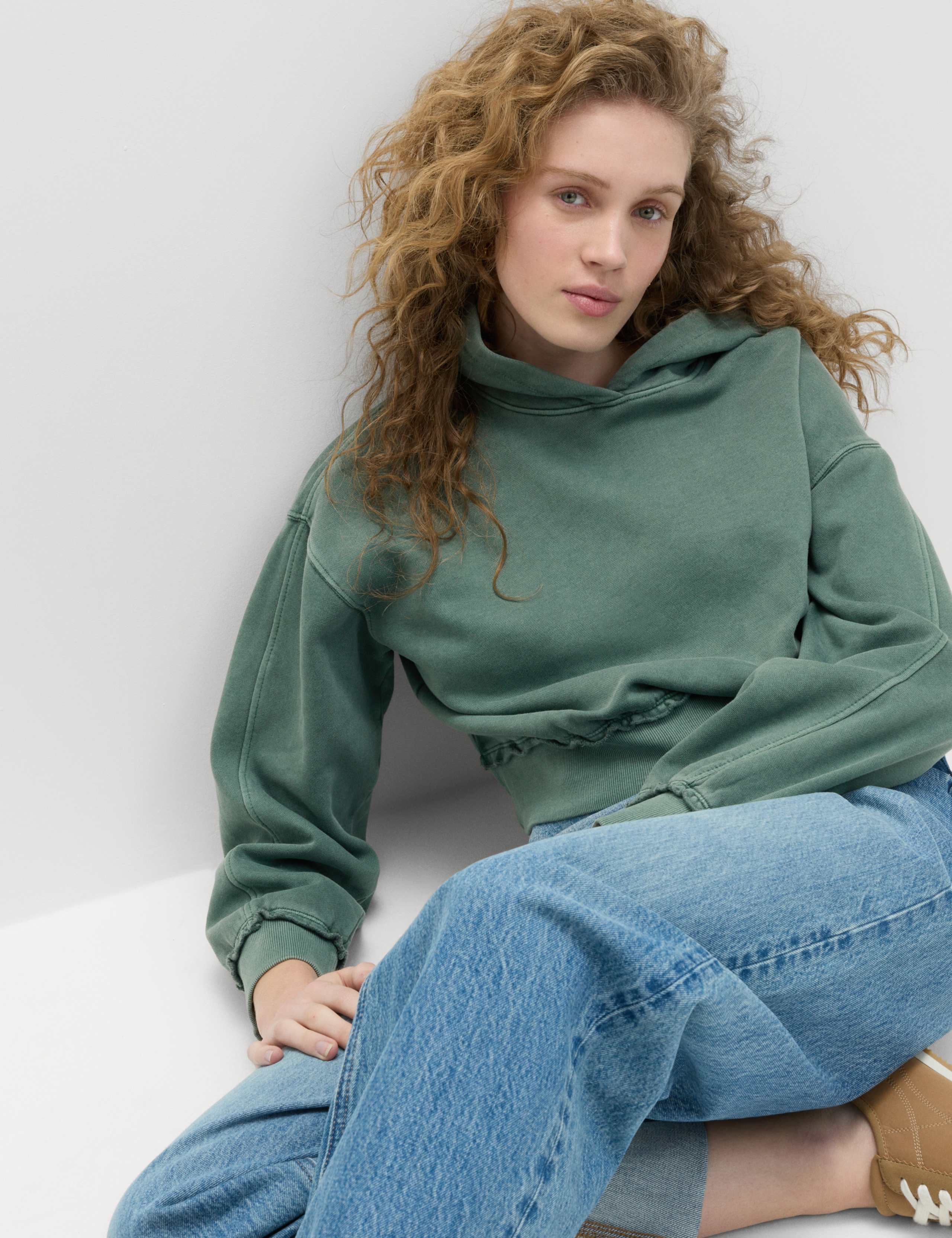 Pure Cotton Garment Dye Hoodie 3 of 5