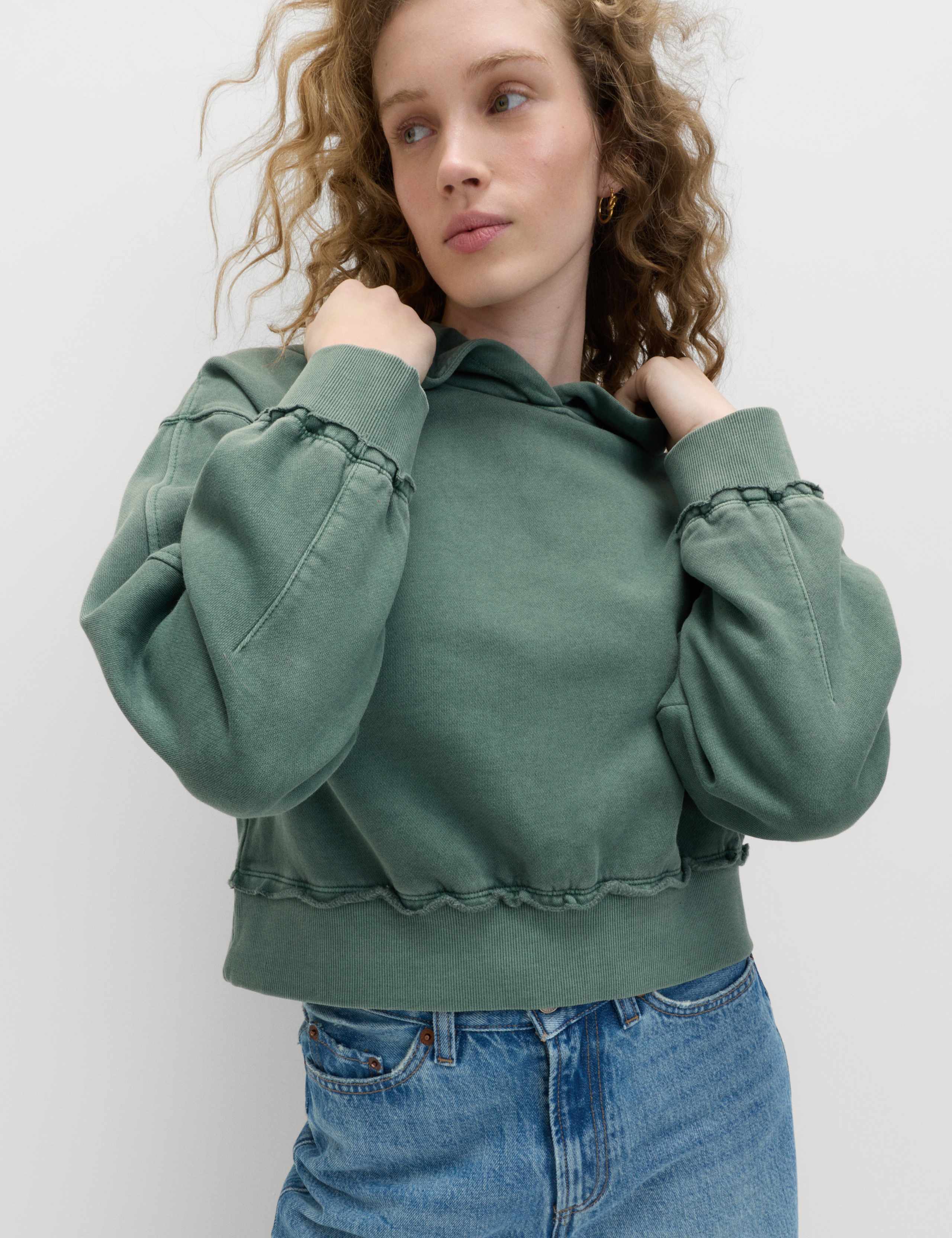 Pure Cotton Garment Dye Hoodie 5 of 5