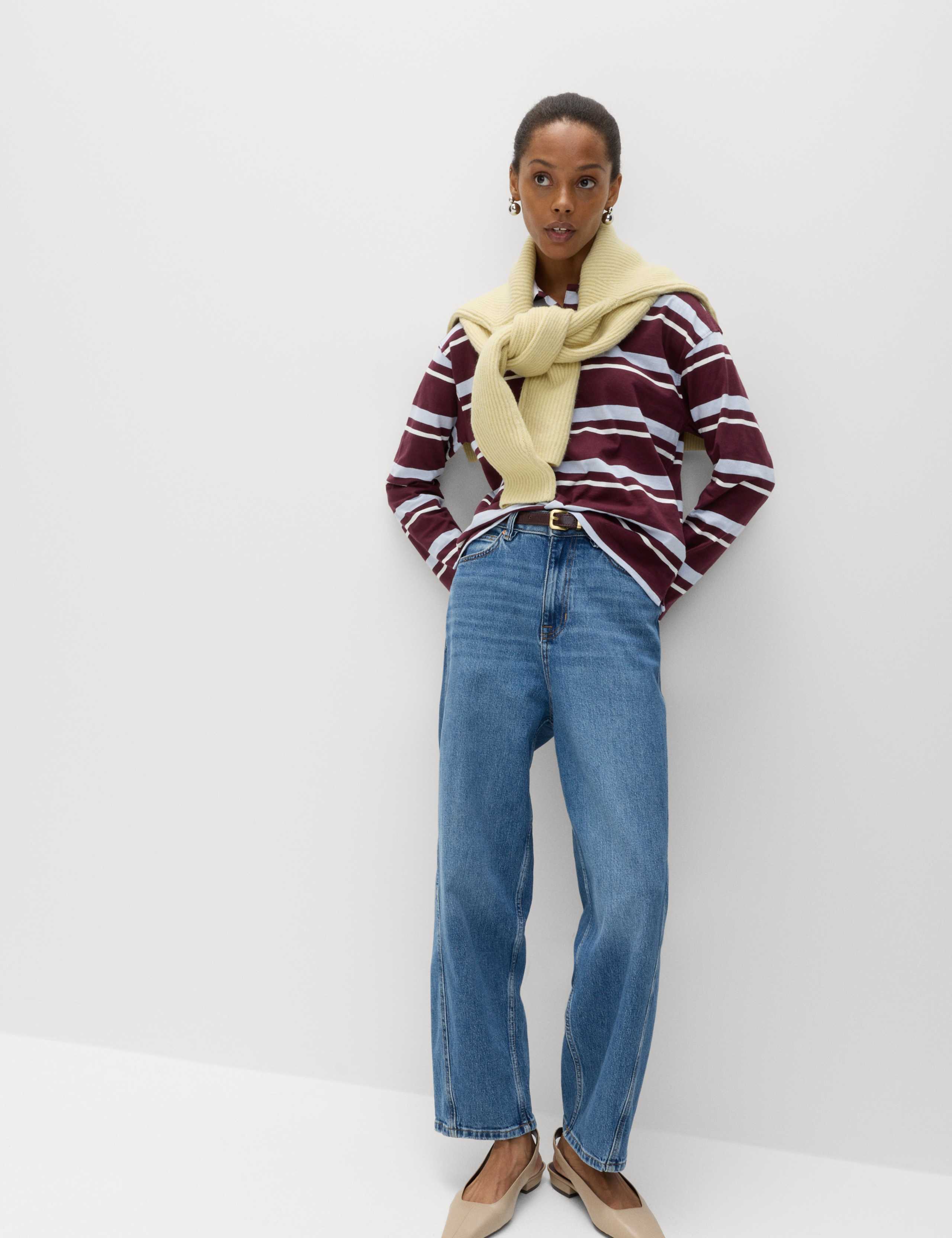 Pure Cotton Striped Long Sleeve Rugby Top 3 of 6