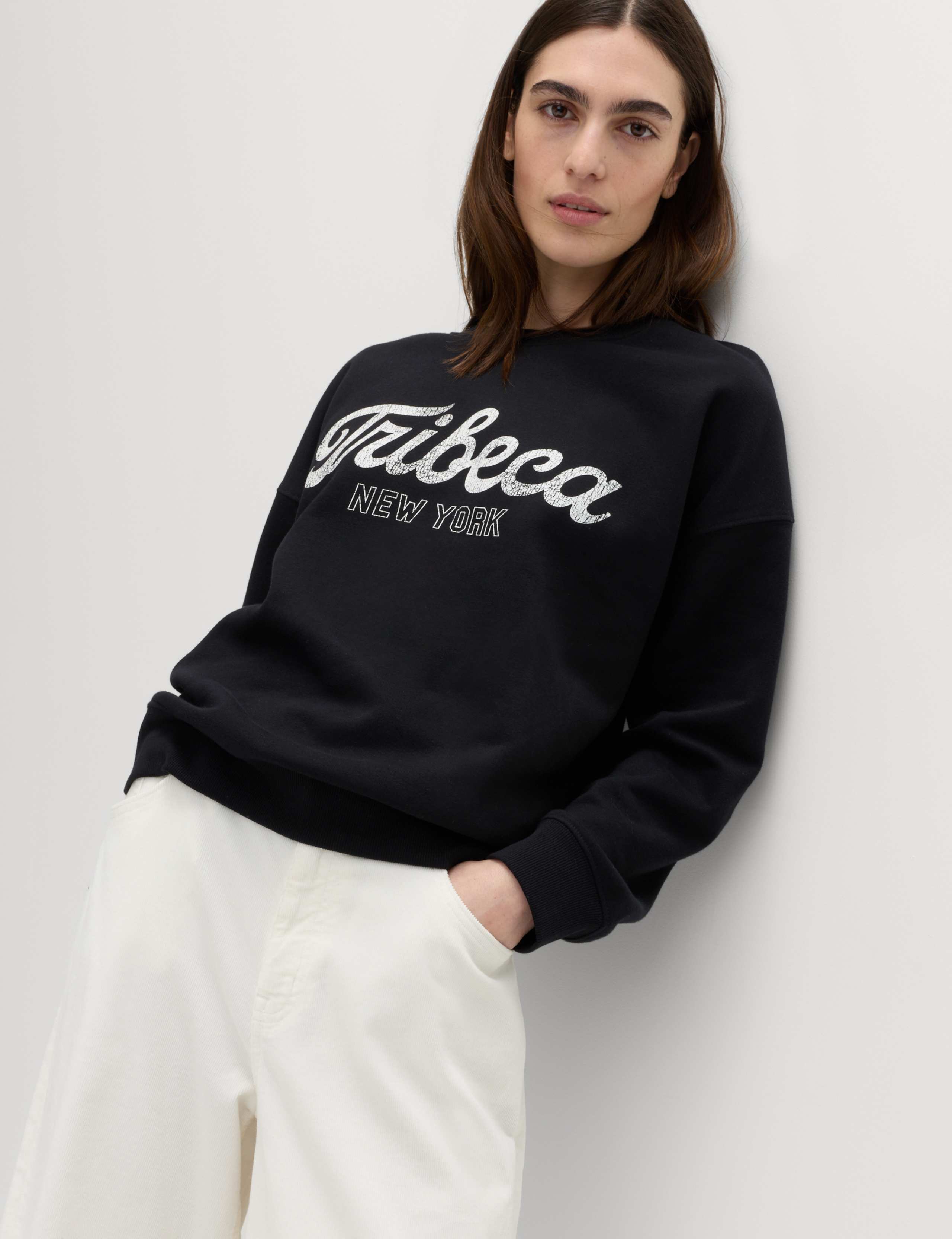 Cotton Rich Graphic Long Sleeve Sweatshirt 4 of 5