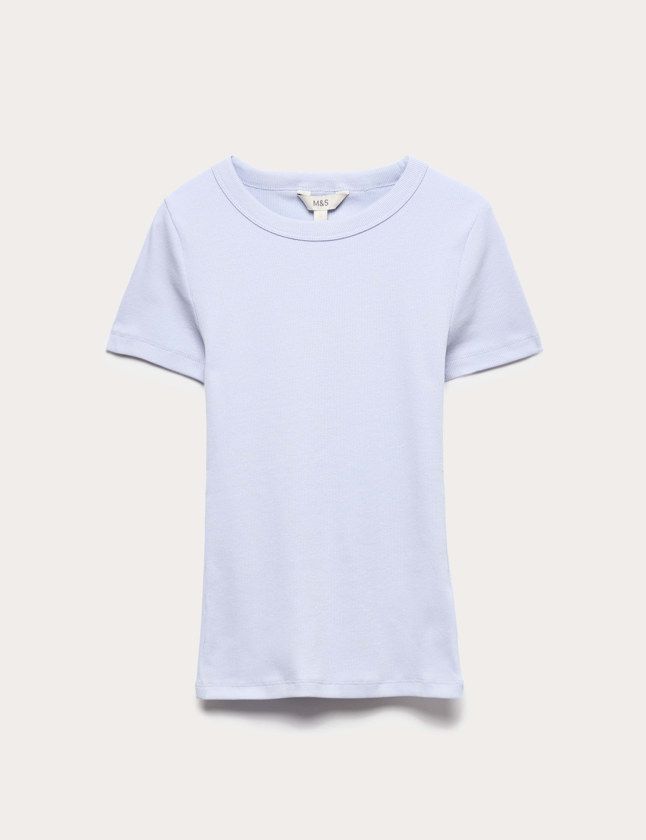 Cotton Rich Ribbed Slim Fit T-Shirt 2 of 4