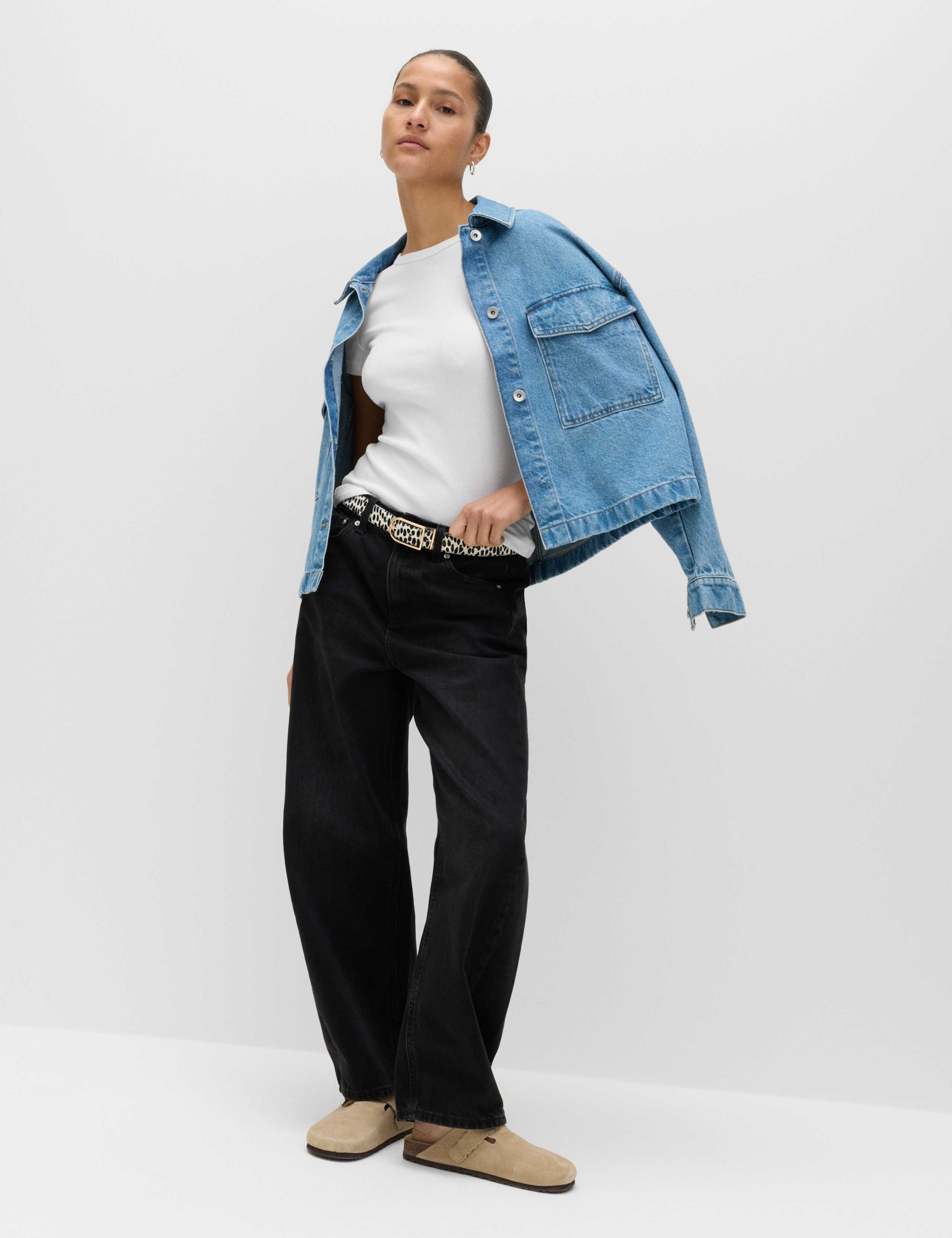 Cotton Rich Ribbed Slim Fit T-Shirt 3 of 4