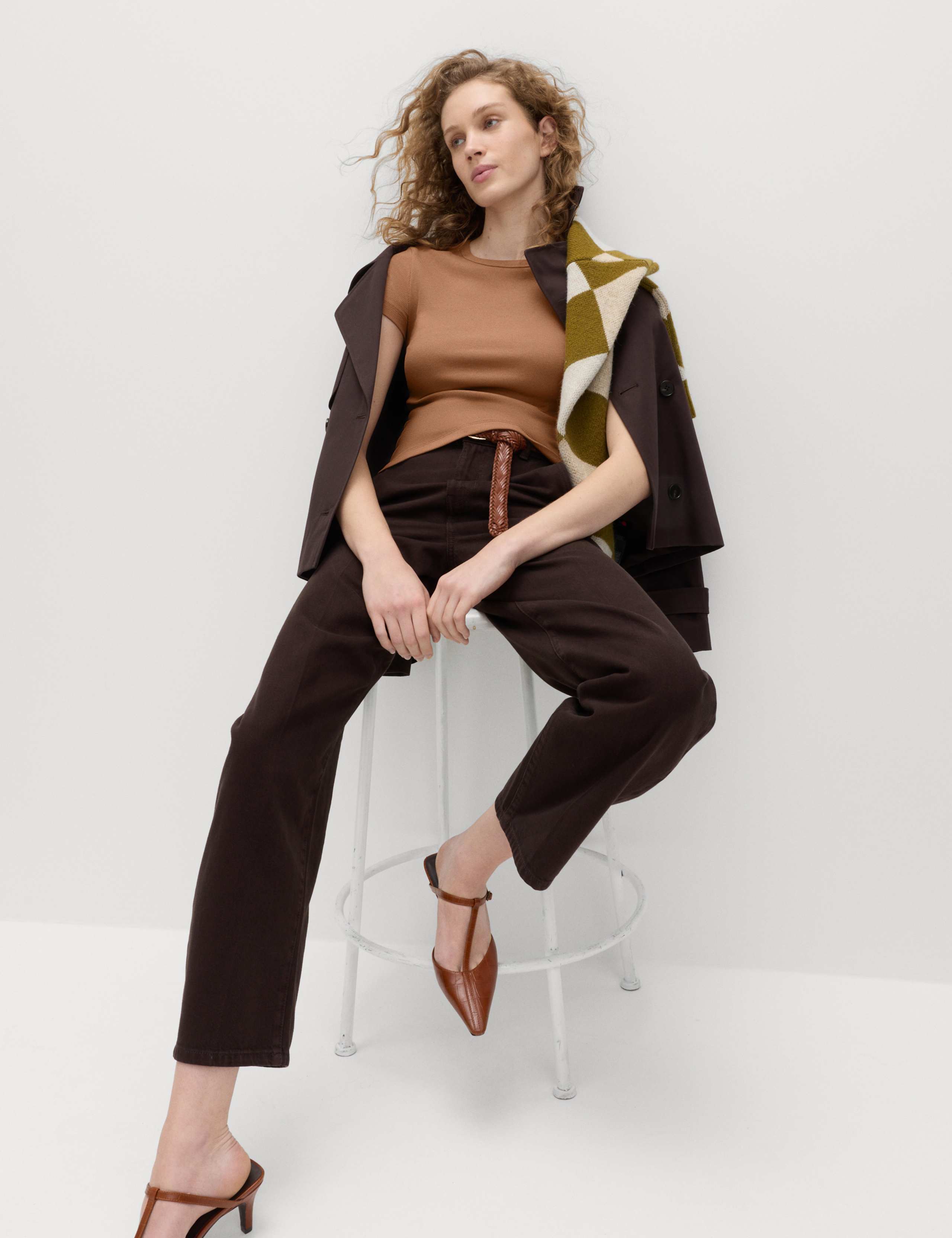 Cotton Rich Ribbed Slim Fit T-Shirt 3 of 5