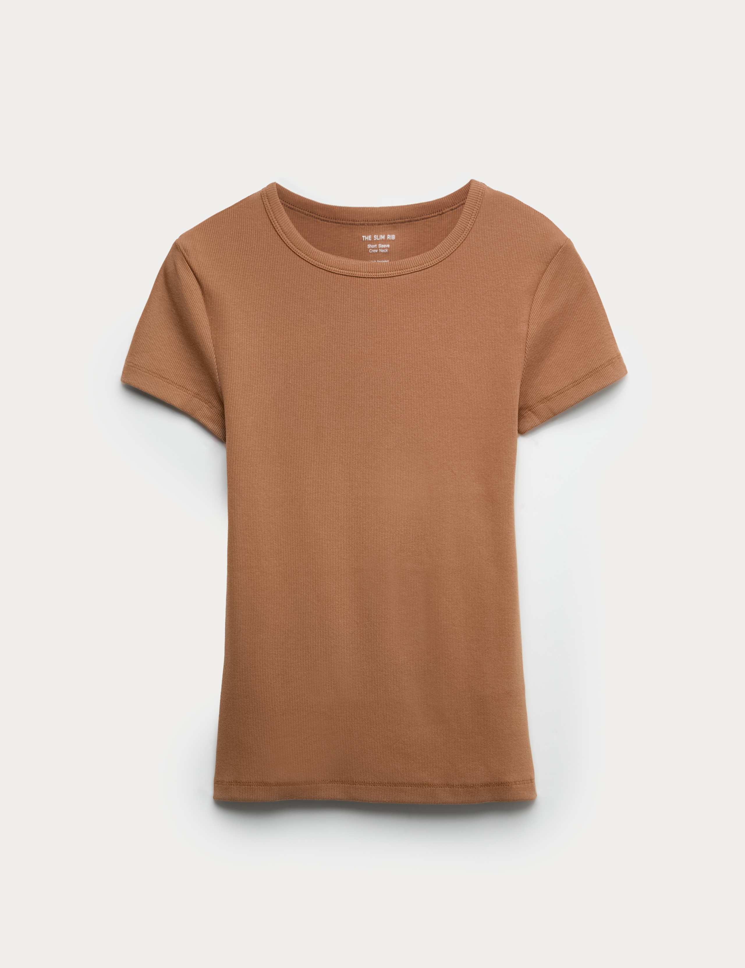 Cotton Rich Ribbed Slim Fit T-Shirt 2 of 5