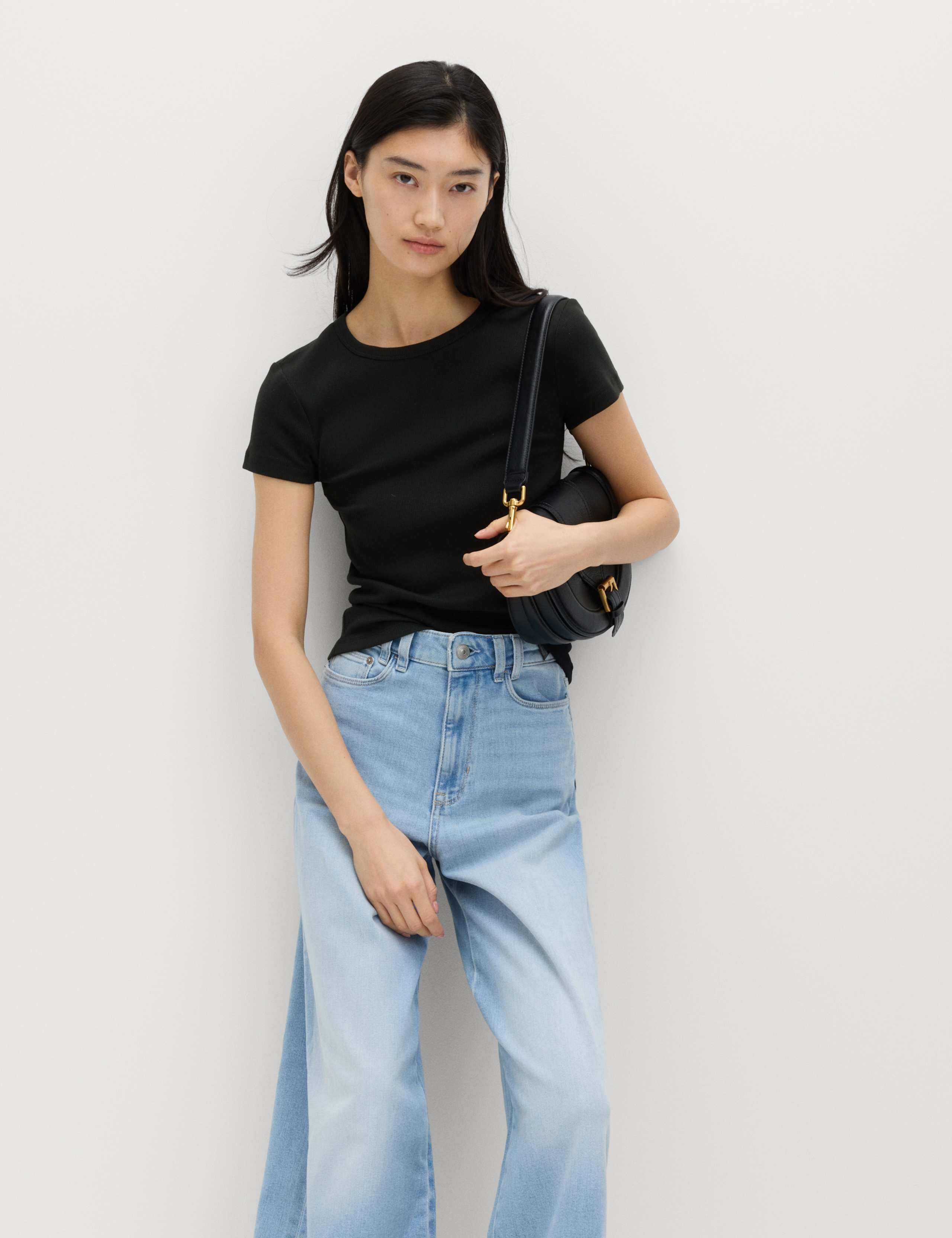 Cotton Rich Ribbed Slim Fit T-Shirt 3 of 5