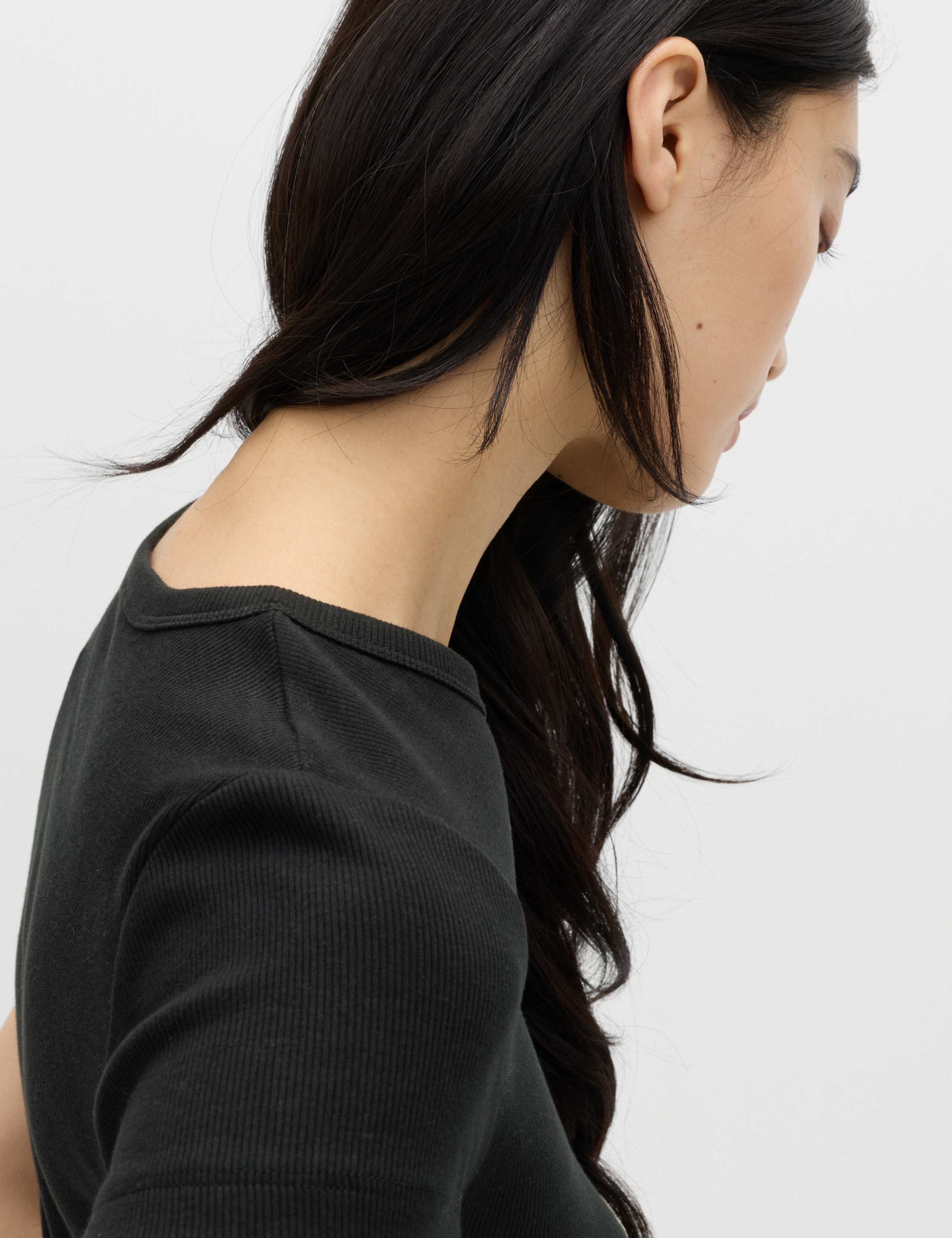 Cotton Rich Ribbed Slim Fit T-Shirt 4 of 5