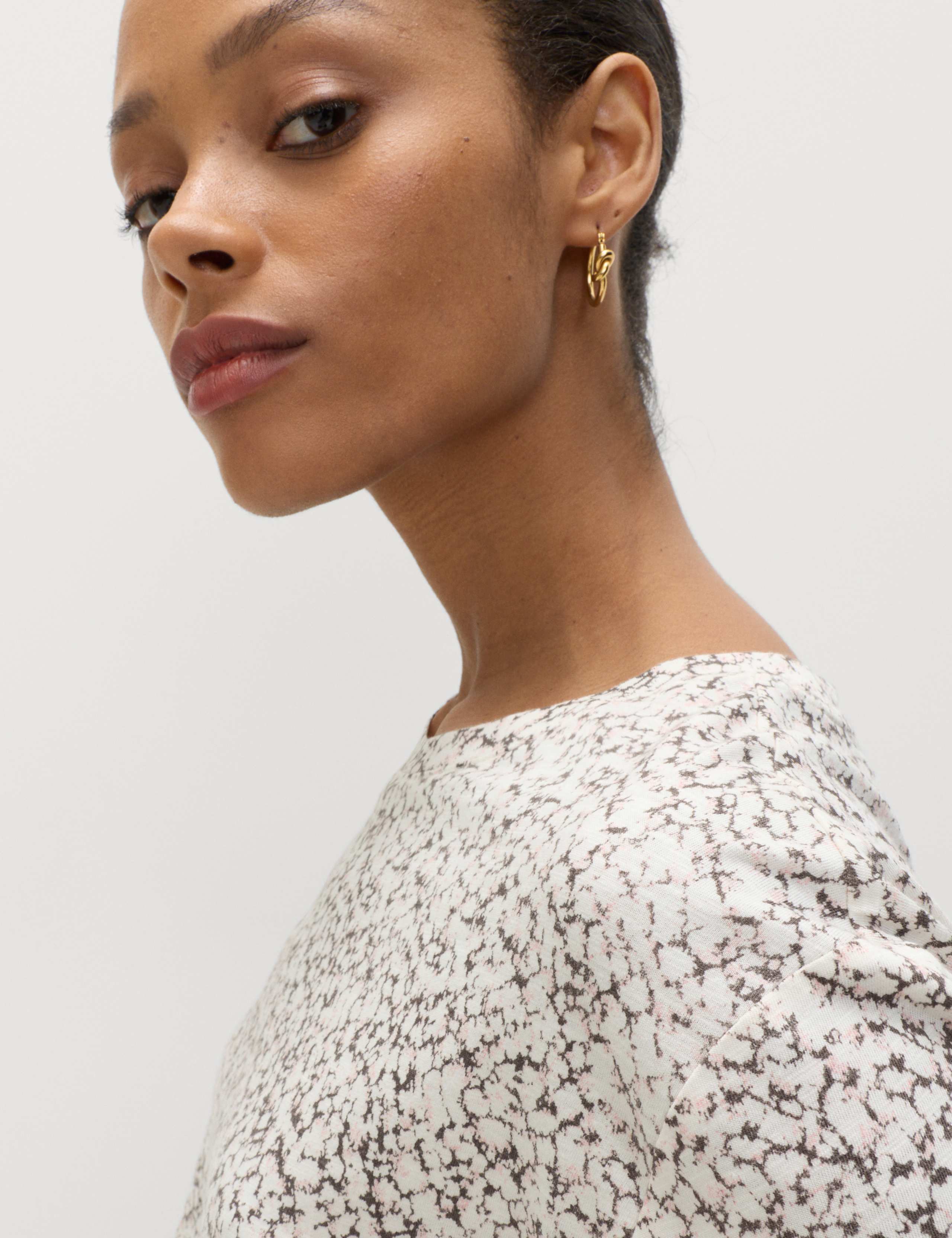 Cotton Modal Blend Printed T-Shirt 3 of 5