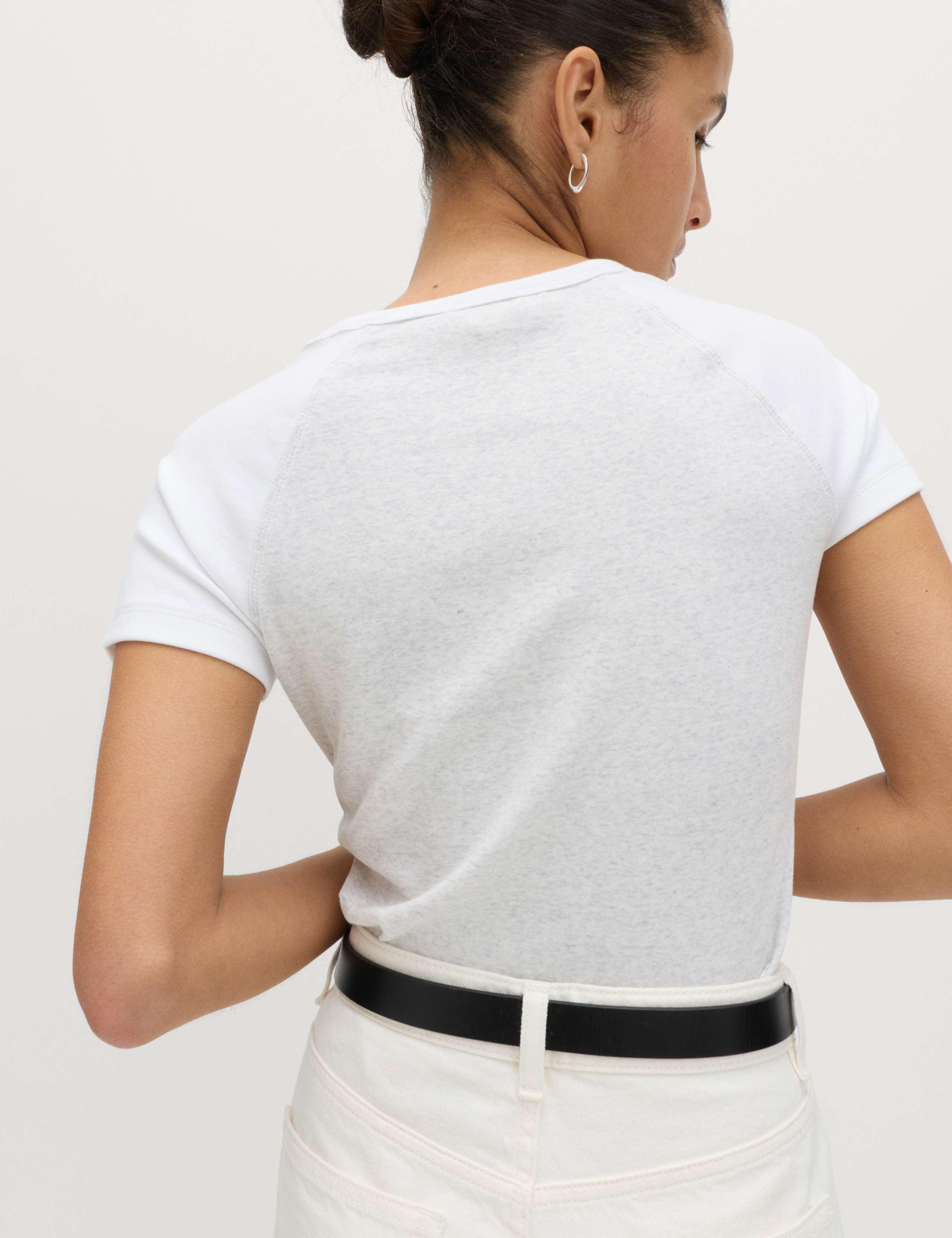 Cotton Rich Short Raglan Sleeve T-Shirt 3 of 5