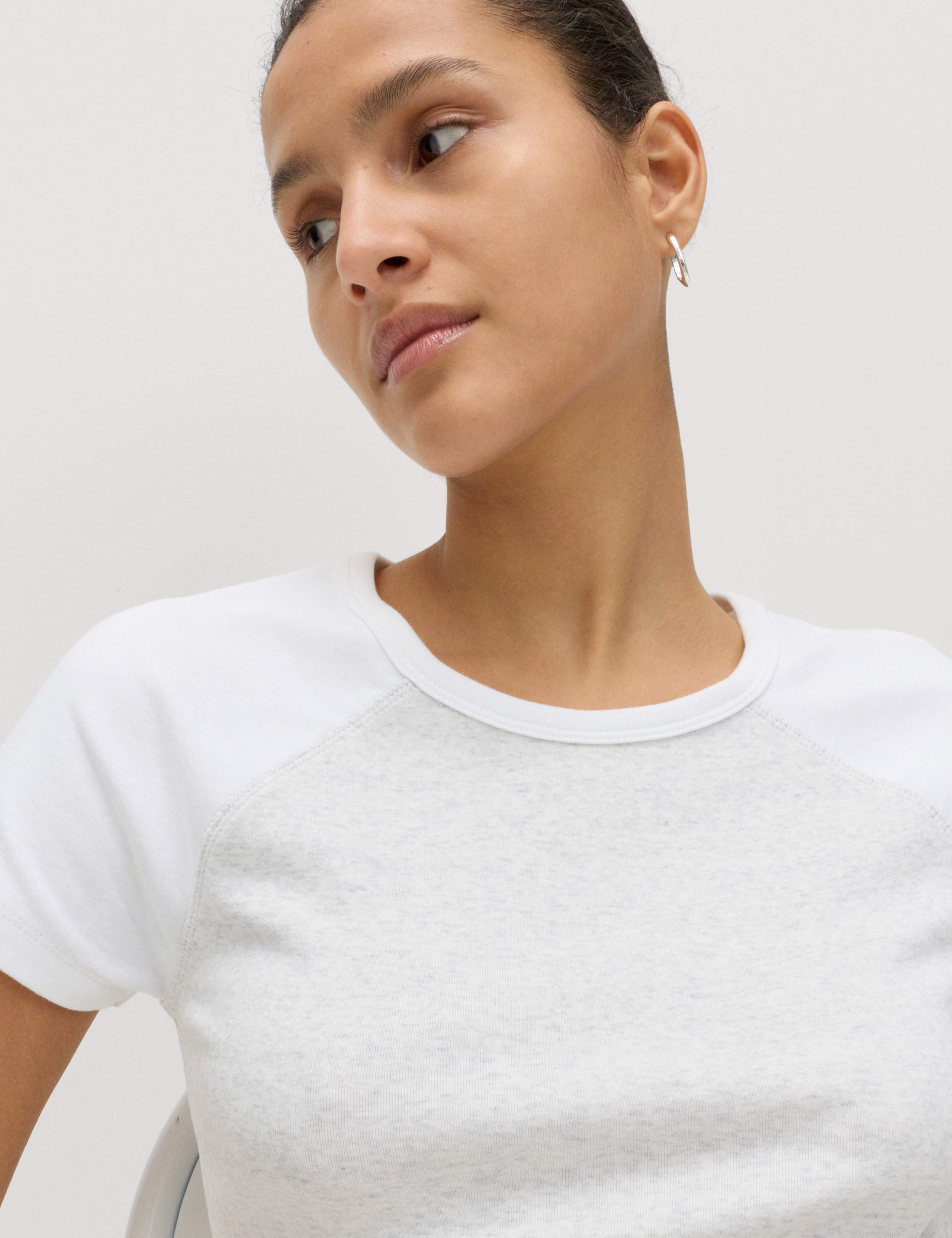 Cotton Rich Short Raglan Sleeve T-Shirt 5 of 5