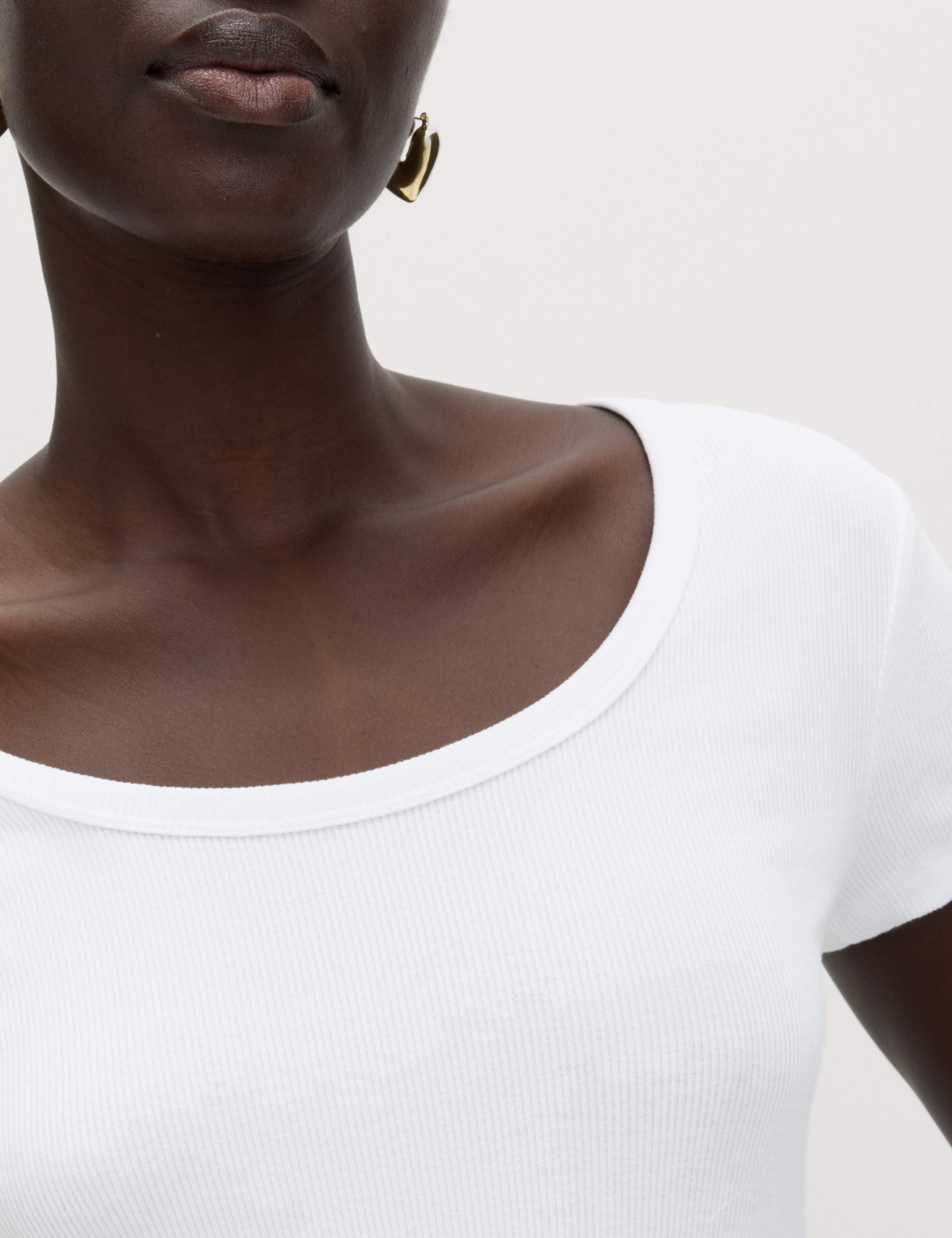 Cotton Rich Scoop Neck Slim Fit T-Shirt 4 of 5