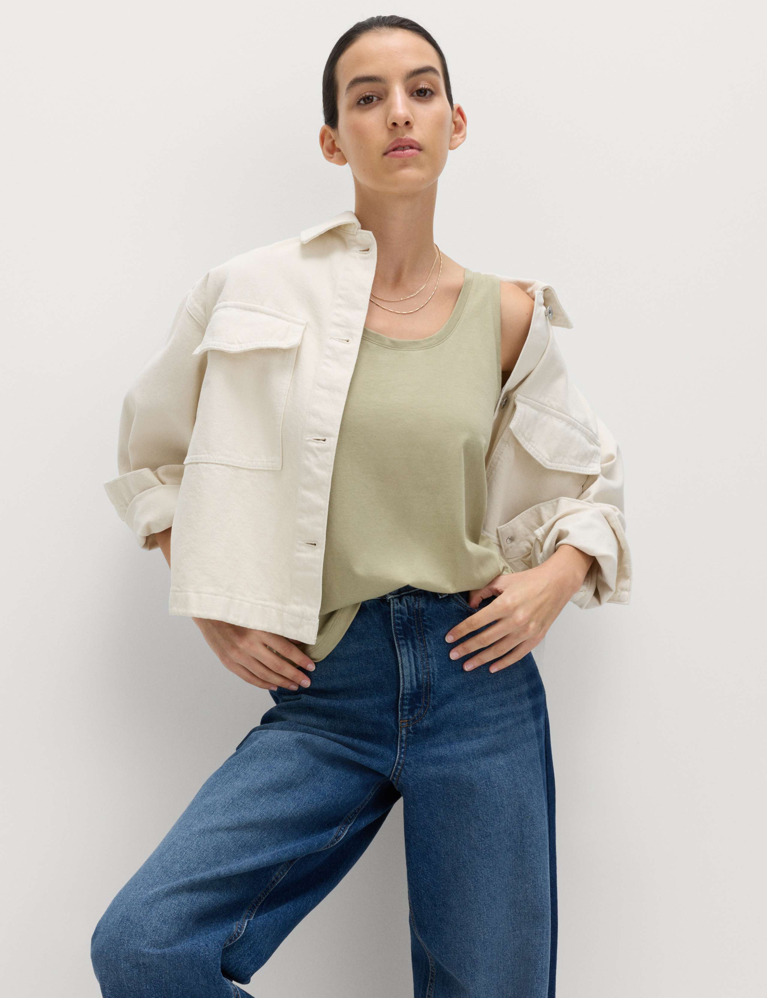 3 Pack Pure Cotton Vest Tops 5 of 5