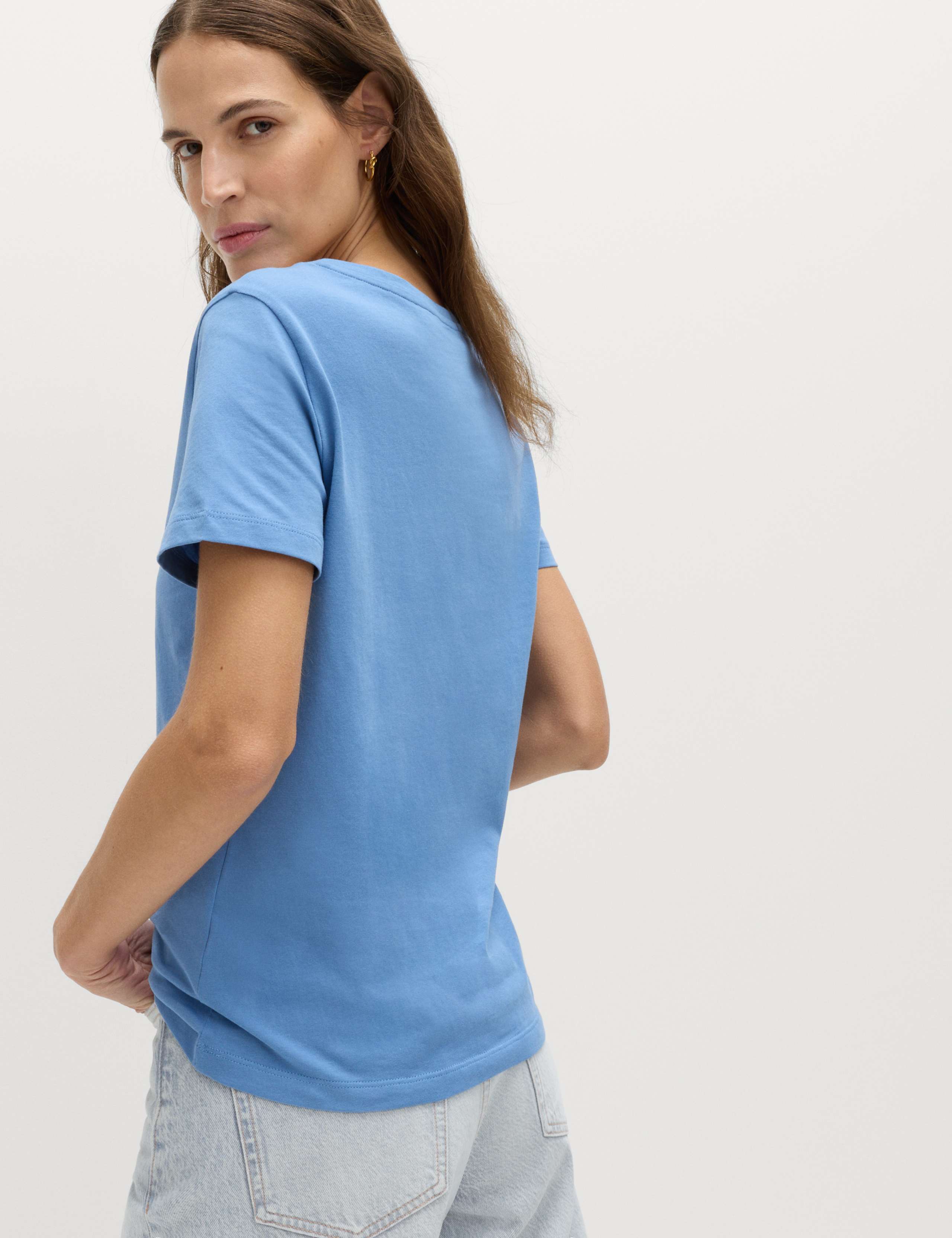 4 Pack Pure Cotton V-Neck T-Shirts 4 of 4