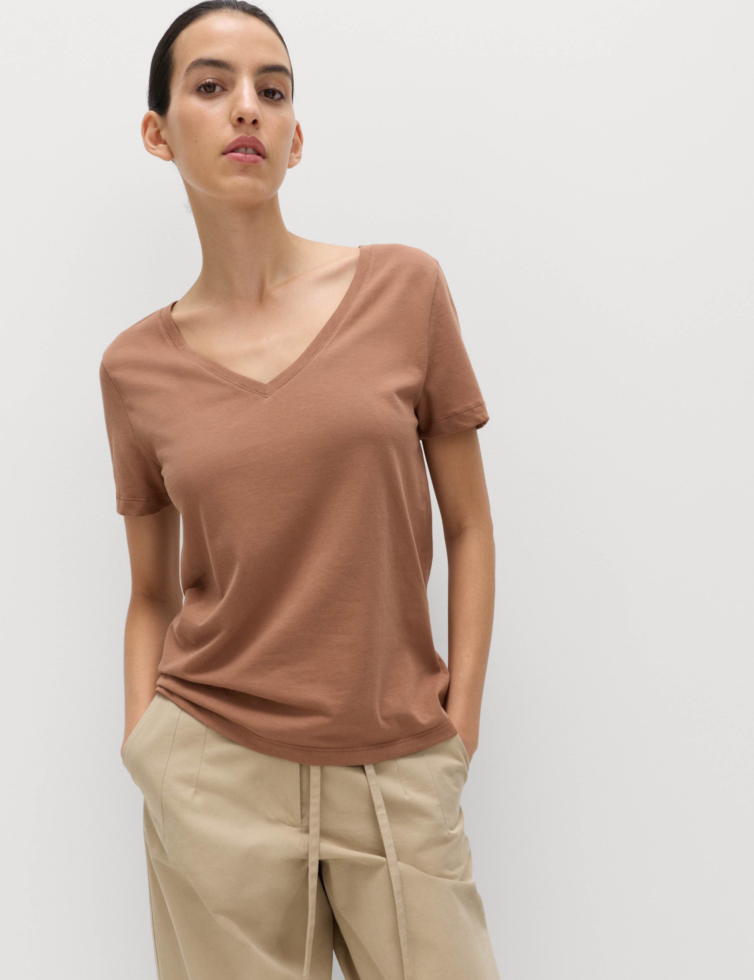 3 Pack Pure Cotton V-Neck T-Shirts 3 of 5