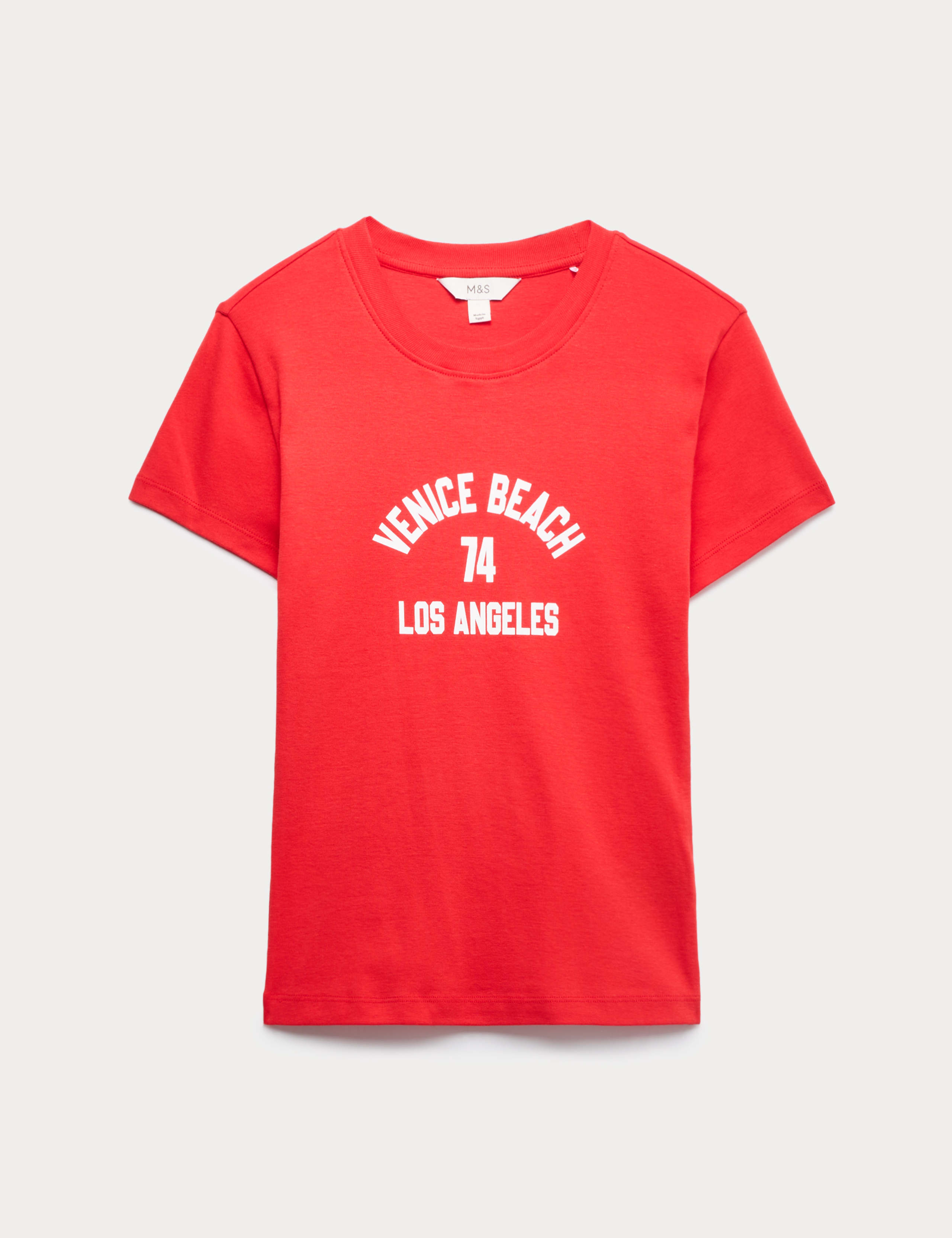 Pure Cotton Slogan Slim Fit T-Shirt 2 of 5