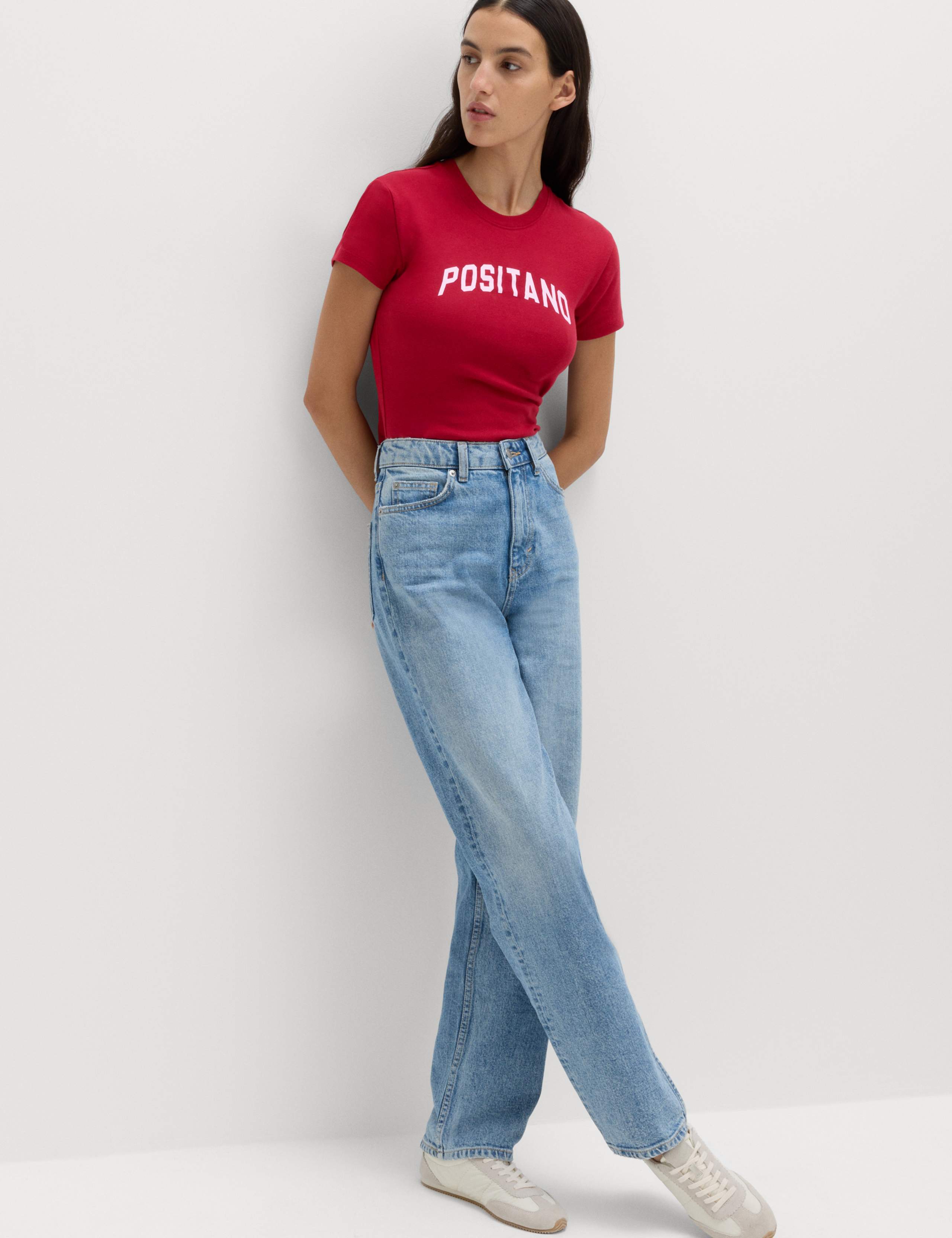 Pure Cotton Slogan Slim Fit T-Shirt 3 of 5