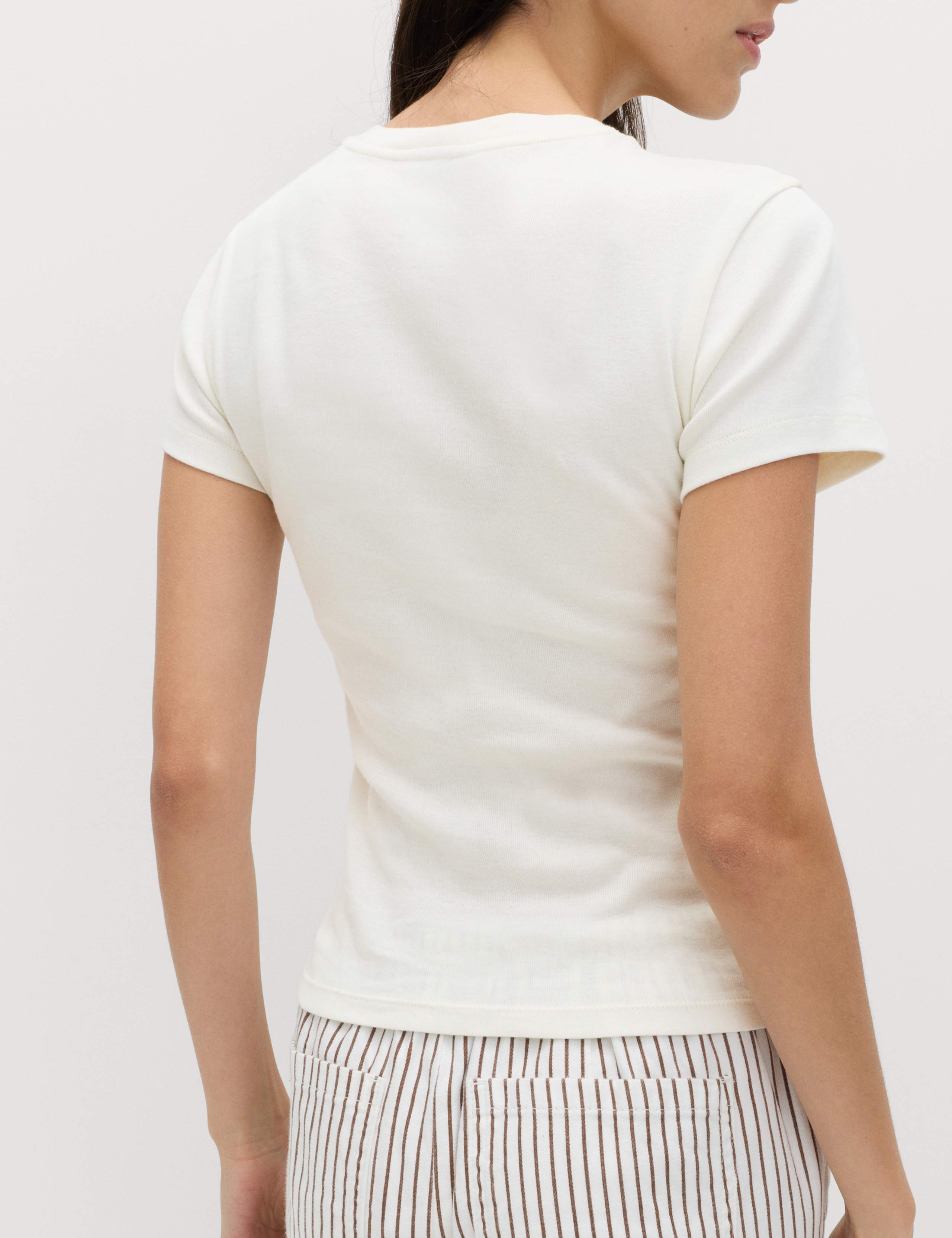 Pure Cotton Slogan Slim Fit T-Shirt 3 of 5